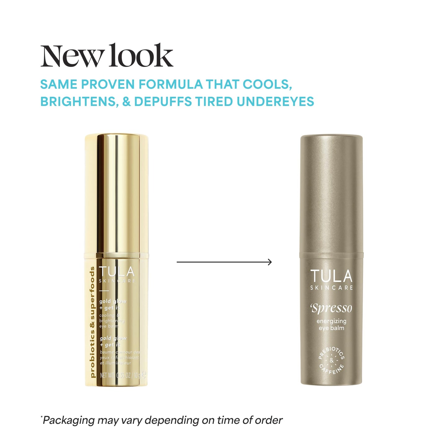 TULA Skin Care ‘Spresso Energizing Eye Balm, Gold Glow - Energizing & Hydrating Caffeine Under Eye Treatment for Dark Circles, Portable and Perfect to Use On-the-go, 0.35 oz. TULABuy Supplements Australia