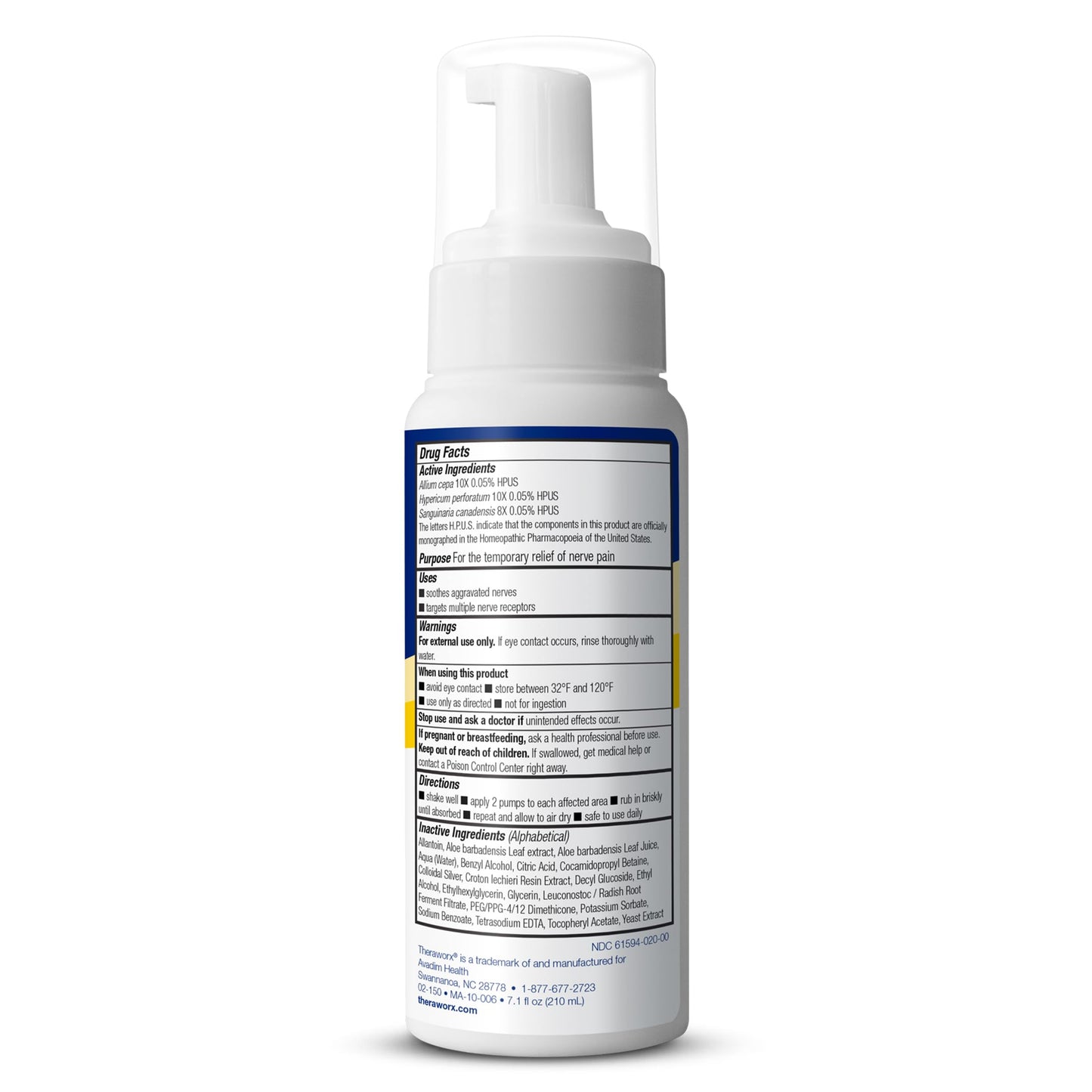 Theraworx Fast-Acting Nerve Relief Foam Aggravated Nerve Discomfort Relief - 7.1 oz - 1 Count TheraworxBuy Supplements Australia