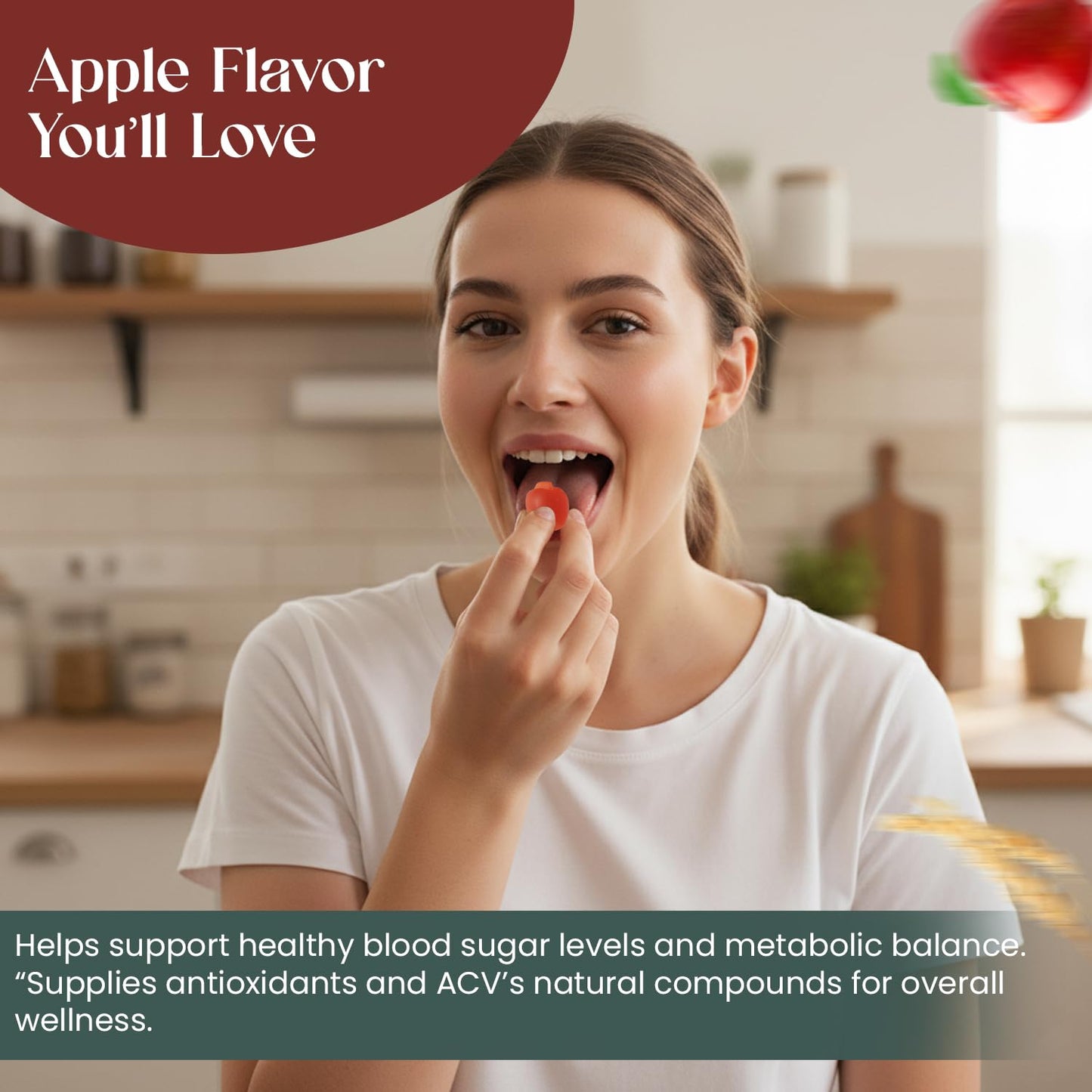 Everé ACV Glow Gummies – Apple Cider Vinegar with B12, B6, Iodine, Folate, Beetroot & Pomegranate – Daily Wellness Support for Energy & Balance The EverÉ Natural Alchemy buy supplements Au