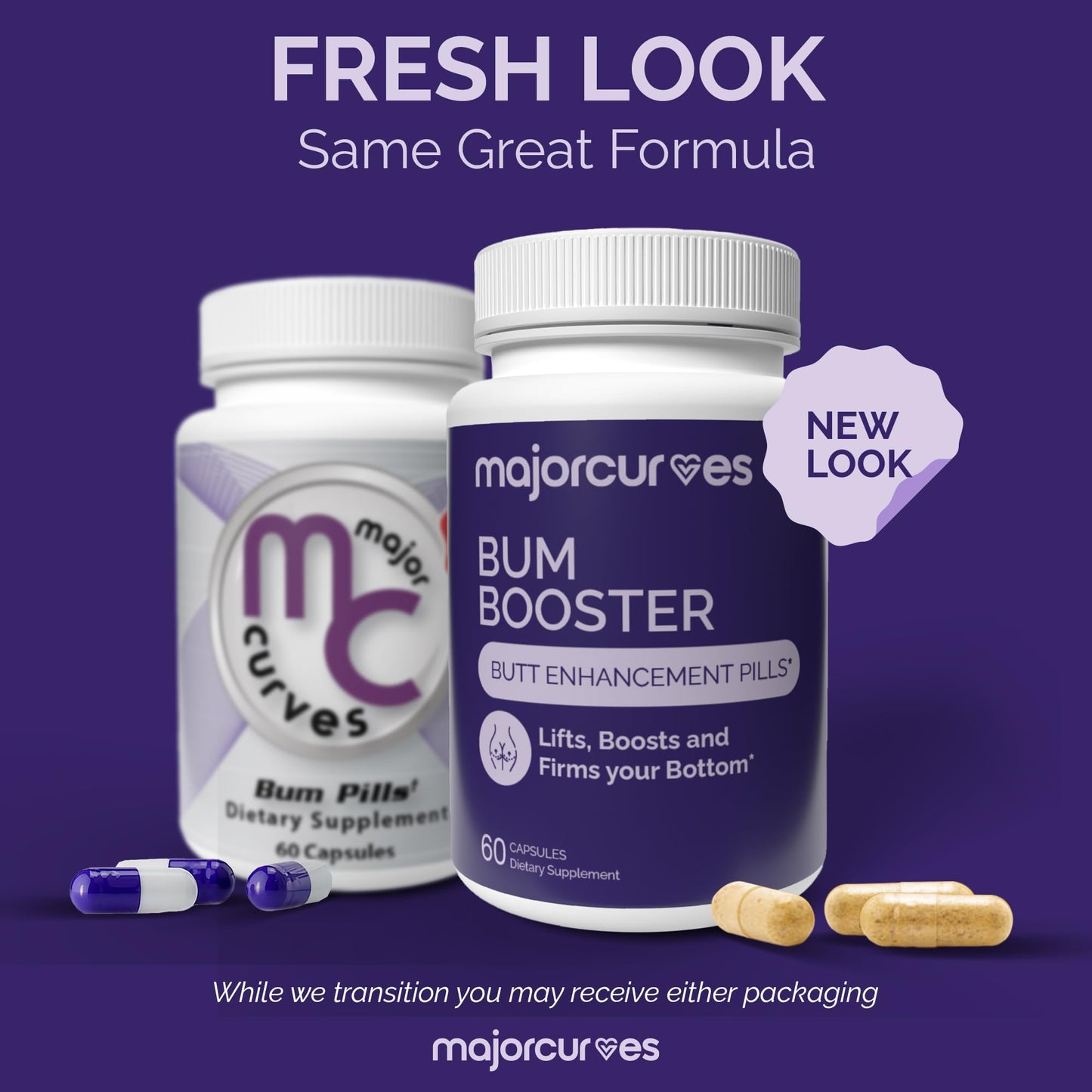 Major Curves Bum Booster Pills – Butt Enhancement for Women, Booty Growth Capsules for Bigger Bum, Curvier Hips and Glutes, Natural Brazilian Butt Lift Alternative with Fenugreek and Wild Yam Major CurvesBuy Supplements Australia