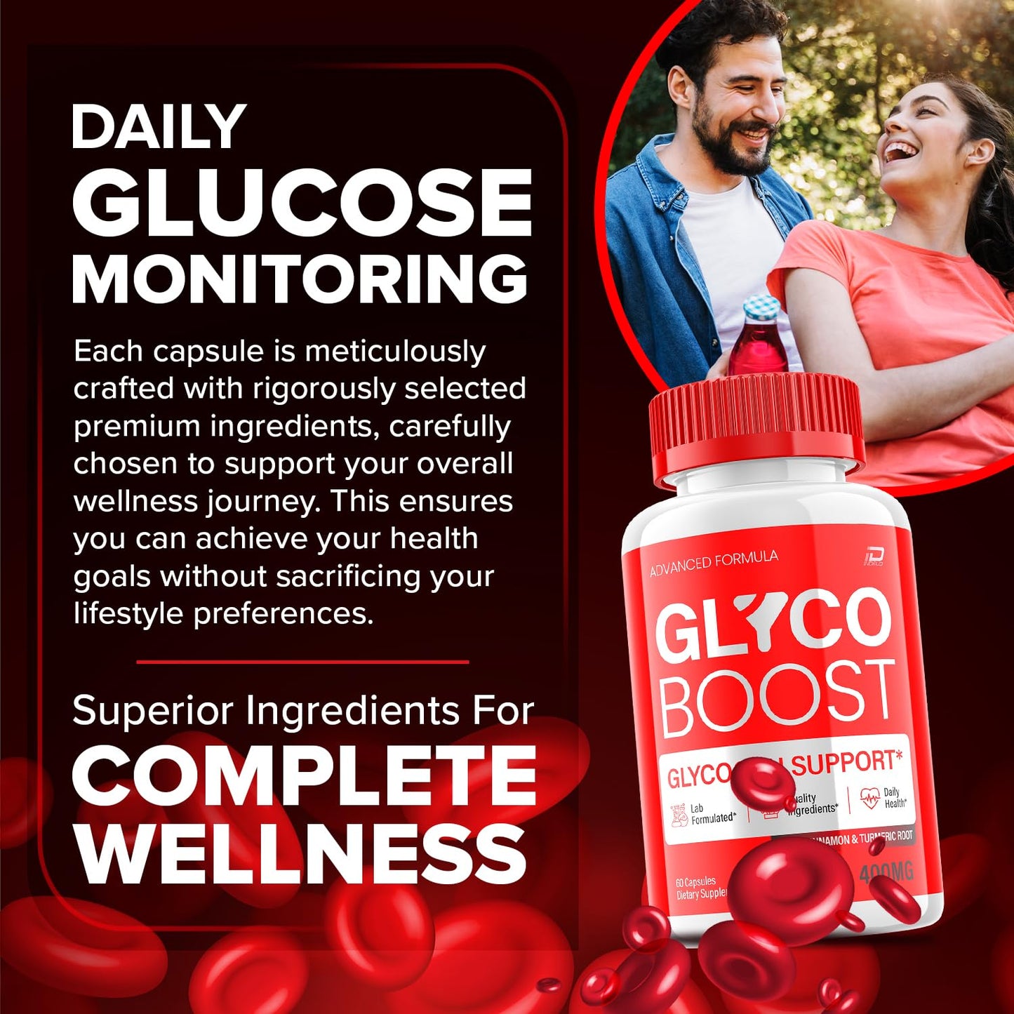 Glyco Boost Capsules – GlycoBoost Advanced Supplement, All Natural Formula to Maintain Healthy Levels, Maximum Strength Formula, Glyco Boost Pills Reviews (3 Pack - 180 Capsules) IndeloBuy Supplements Australia