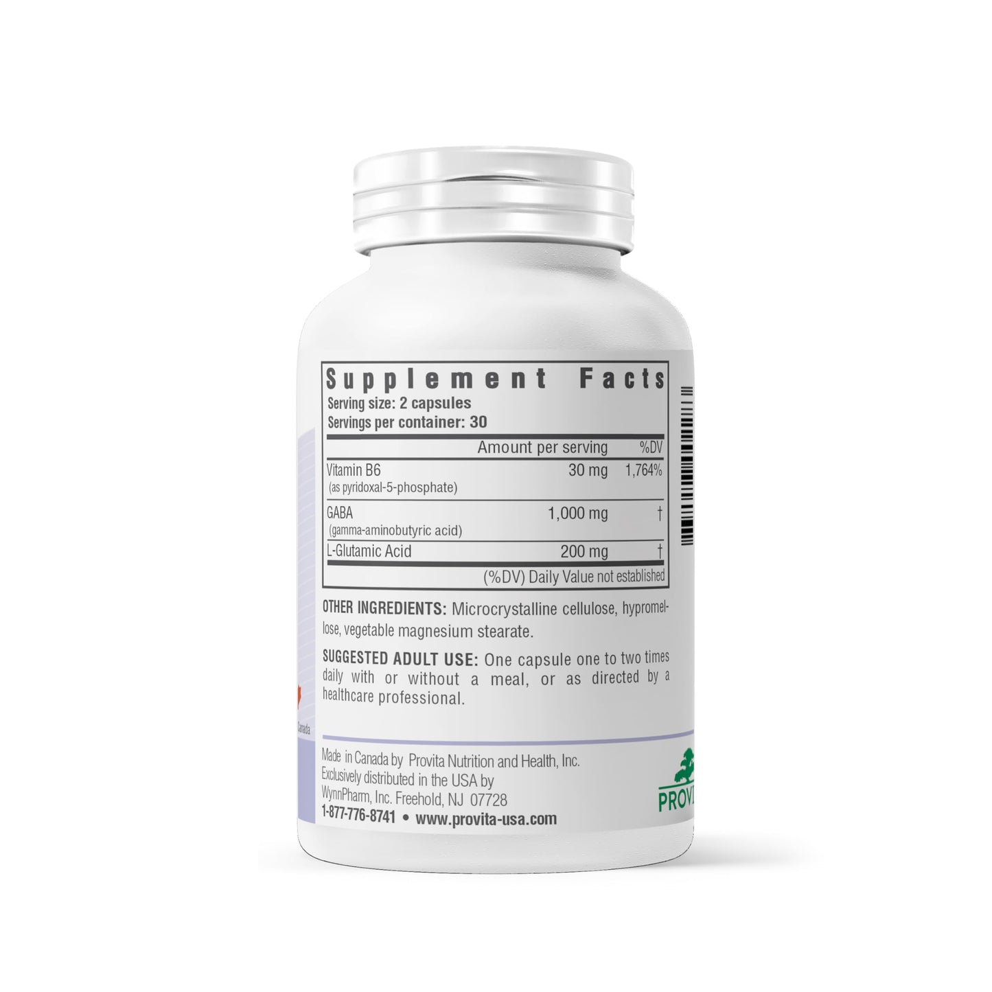 PROVITA Synergistic GABA Complex | GABA Supplement | with B6 & Glutamic Acid | Stress Relief Supplement | Mood Support | Relaxation & Calmness | Brain Support | Mood Enhancer | 60 Veg Capsules PROVITA buy supplements Au