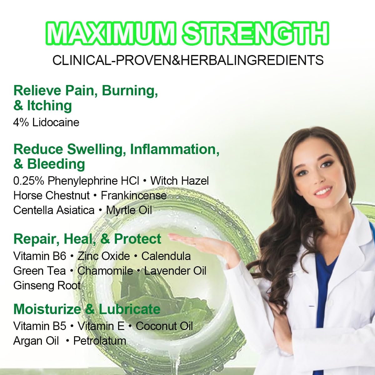 vamy Hemorrhoid Ointment (2 x 20g Tubes), 40g - Maximum Strength Formula for Hemorrhoidal Fast Relief, Soothes Itching, Burning & Discomfort vamyBuy Supplements Australia