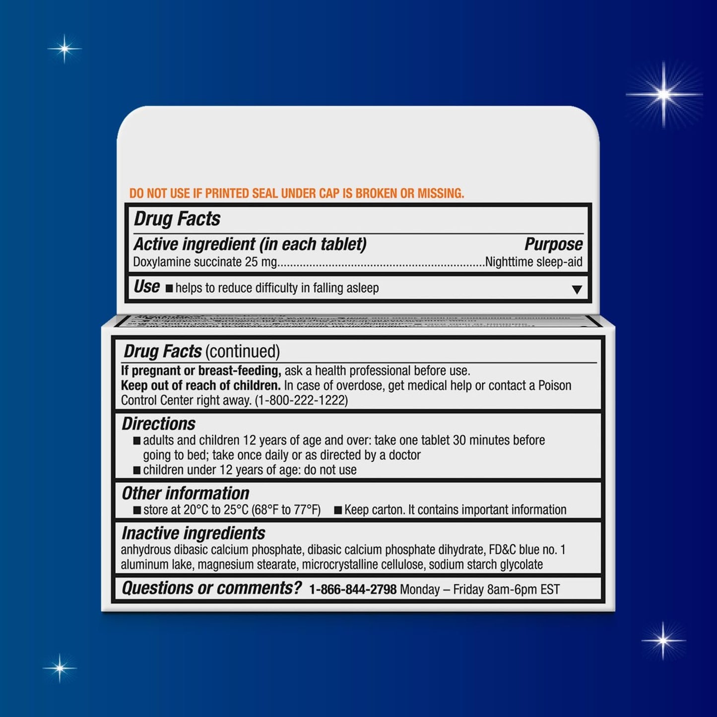 Unisom SleepTabs, Nighttime Sleep-aid, Doxylamine Succinate, 80 Tablets Unisom buy supplements Au