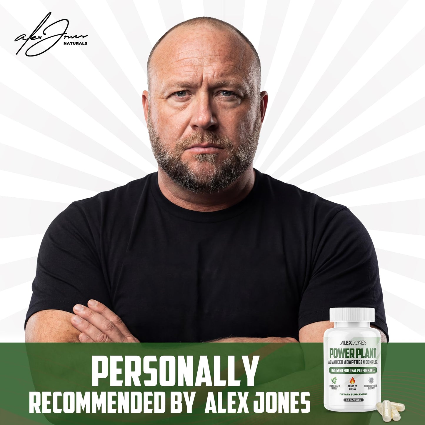 Adaptogenic Mushrooms with Cordyceps & Rhodiola – Daily Blend with Zinc, Selenium & Boron –Vegan Mushroom Capsules Supplement for Active Lifestyles – No Fillers or Additives – 60 Count Alex Jones NaturalsBuy Supplements Australia