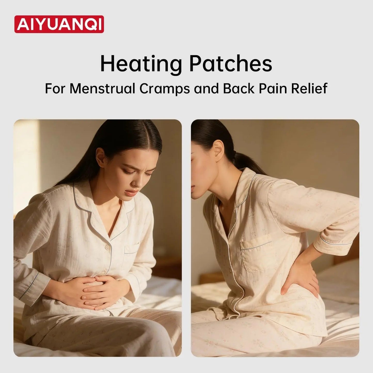 AIYUANQI 3PCS Menstrual Cramps Herbal Heating Patches for Pain Relief, Self-Heating Mugwort Patches, Full Abdomen Cover and Skin-friendly Comfortable, Rapid Heating and Keep Warm, Ideal Gift for Women AIYUANQIBuy Supplements Australia