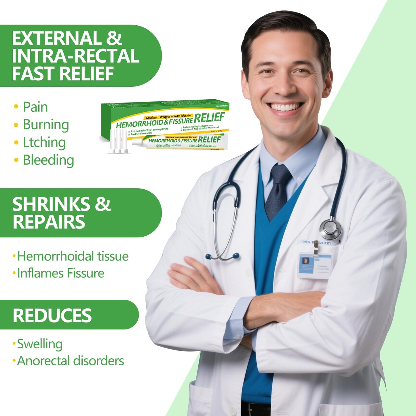 Dr.Goddyik Hemorrhoids and Fissure Relief Cream,Hemorrhoid Ointment for Hemorrhoid Treatment Fast Acting Relief of Pain, Swelling Dr.GoddyikBuy Supplements Australia