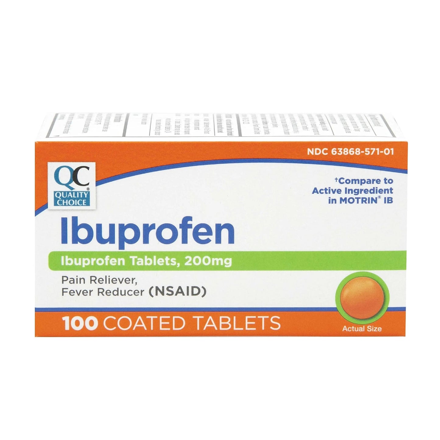 Quality Choice Ibuprofen Tablets, 200 mg, Pain Reliever and Fever Reducer for Arthritis, Toothache, Back Pain, Headache, Body Aches, and More 100 Count of Coated Tablets Quality ChoiceBuy Supplements Australia