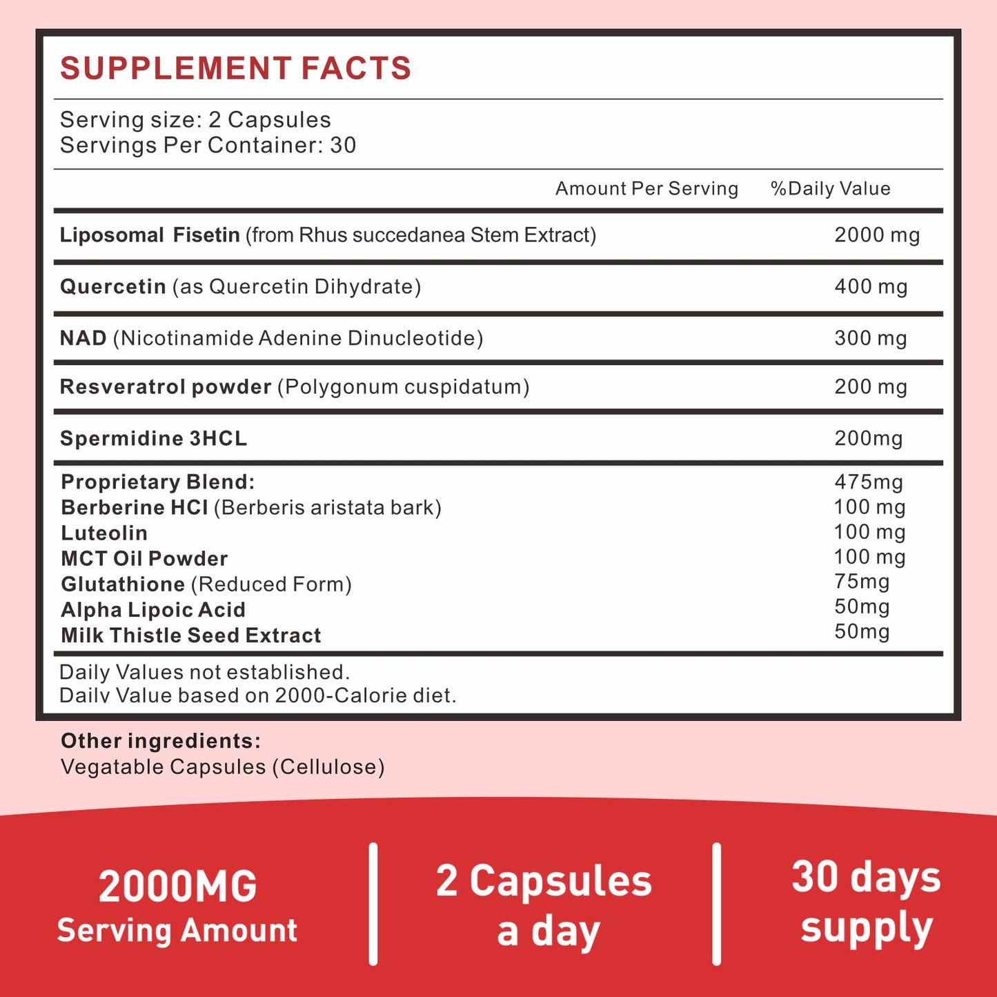 Uarcool Fisetin Supplement 2000mg for Healthy Aging and Longevity, Skin Health, Brain - Soy Free, Vegetarian - 60 Softgels(2 Bottles) UarcoolBuy Supplements Australia