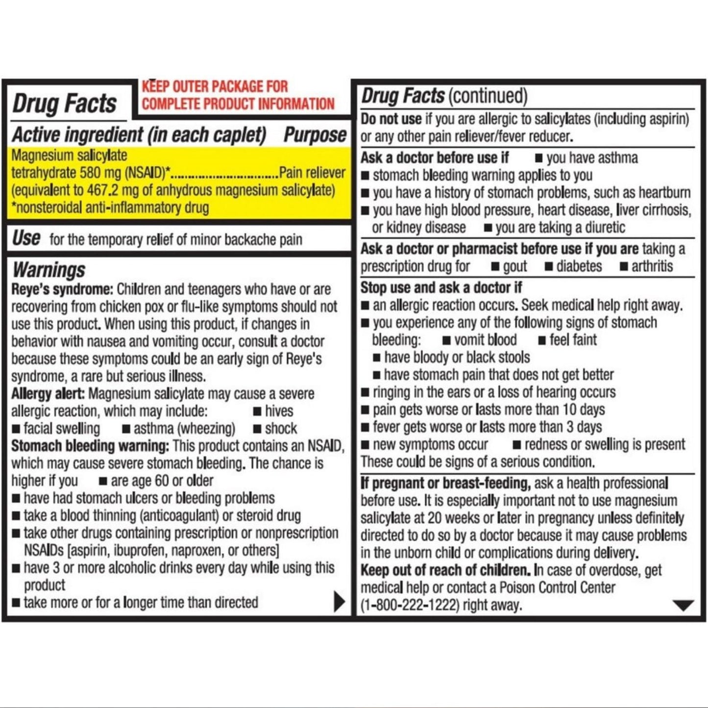 Doans Extra Strength Pain Reliever 24 Count (Pack of 4) DoansBuy Supplements Australia
