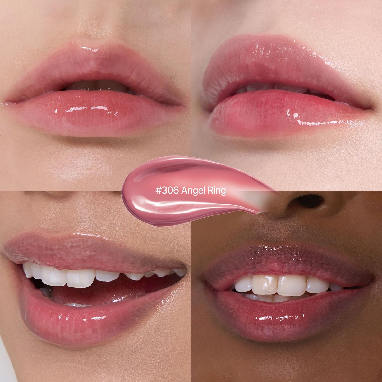 Laka Jelling Nude Gloss, 4.5g/0.15oz, Sheer Hydrating Lip Oil with No Stain, Non-Sticky, Nourishing Gloss for a Glowy Look, K-Beauty (#306 Angelring) LakaBuy Supplements Australia