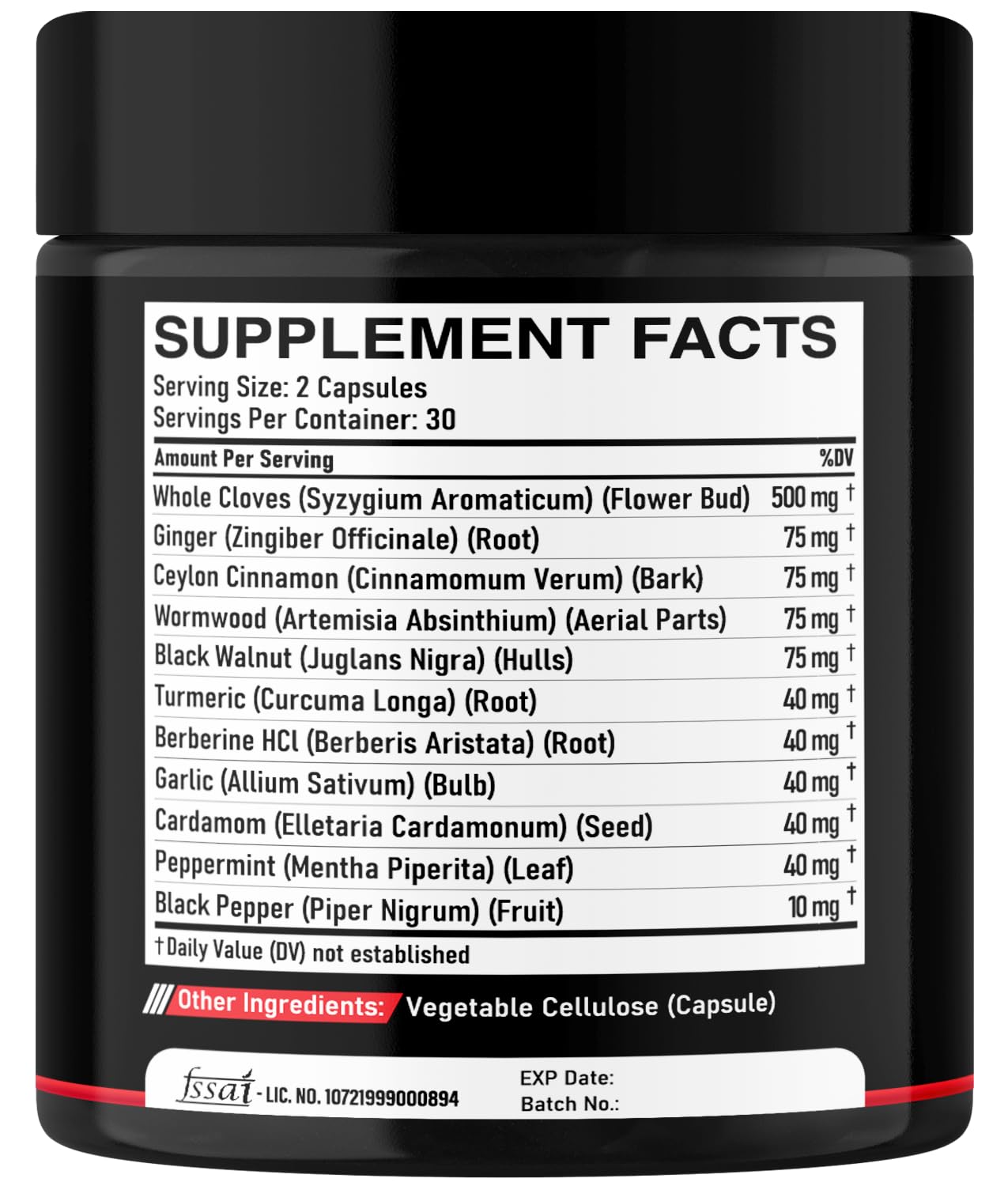 DEDICAD 11in1 Cloves Supplement with Ginger, Ceylon Cinnamon and 8 Other More - Digestive, Immune System, Mood Support - 60 Capsules - 30 Days Supply DEDICAD buy supplements Au