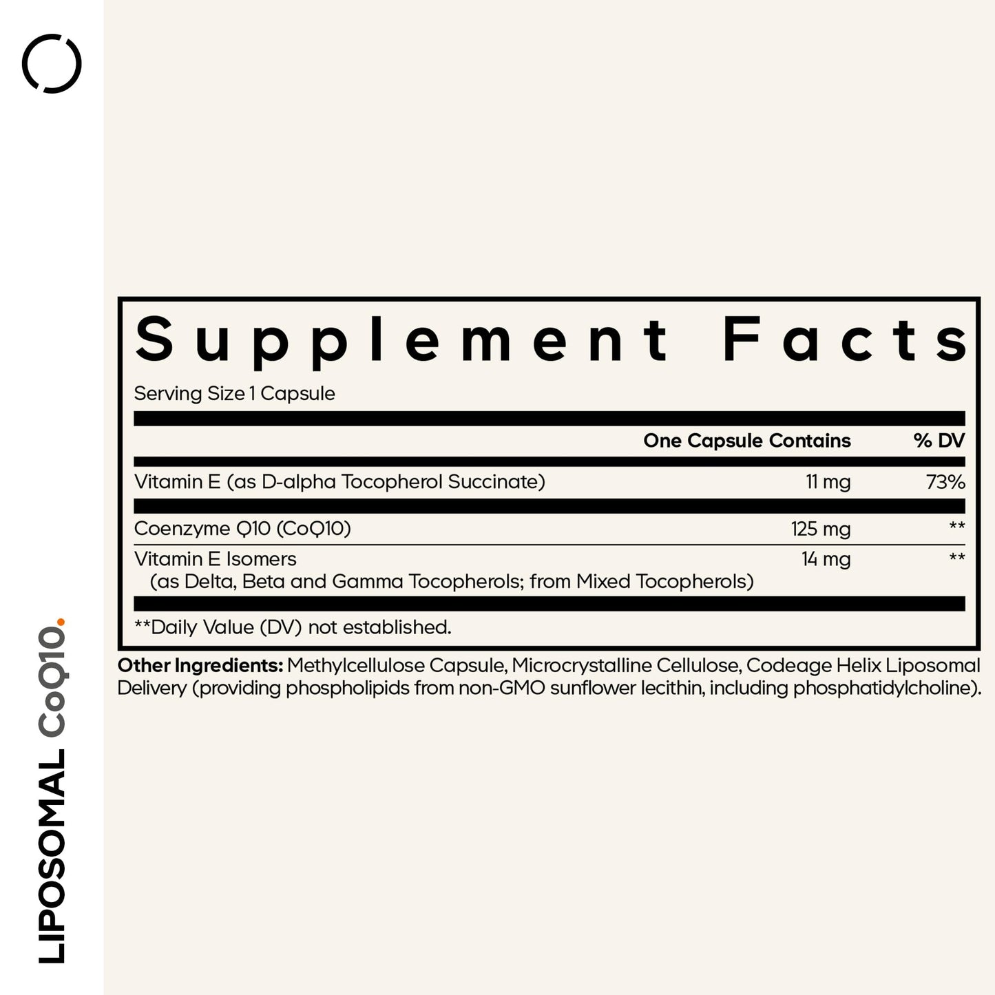 Codeage Liposomal CoQ10 Supplement - 125 mg Coenzyme Q10 with Vitamin E Isomers Tocopherols - 2-Month Supply - 1 Capsule Per Serving - Liposomal Delivery - Vegan, Non-GMO, Gluten-Free - 60 Capsules CodeageBuy Supplements Australia