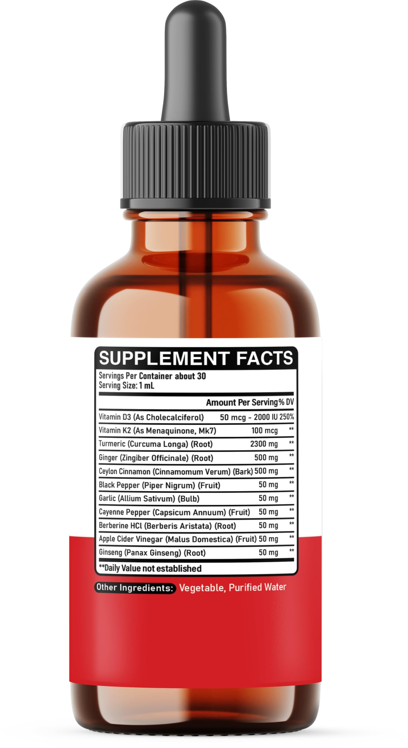 11in1 Liquid Turmeric Supplement – with Ginger, Garlic, Ceylon Cinnamon, Berberine, Ginseng, Apple Cider Vinegar – 1 Fl Oz – 30 Servings DEDICAD buy supplements Au