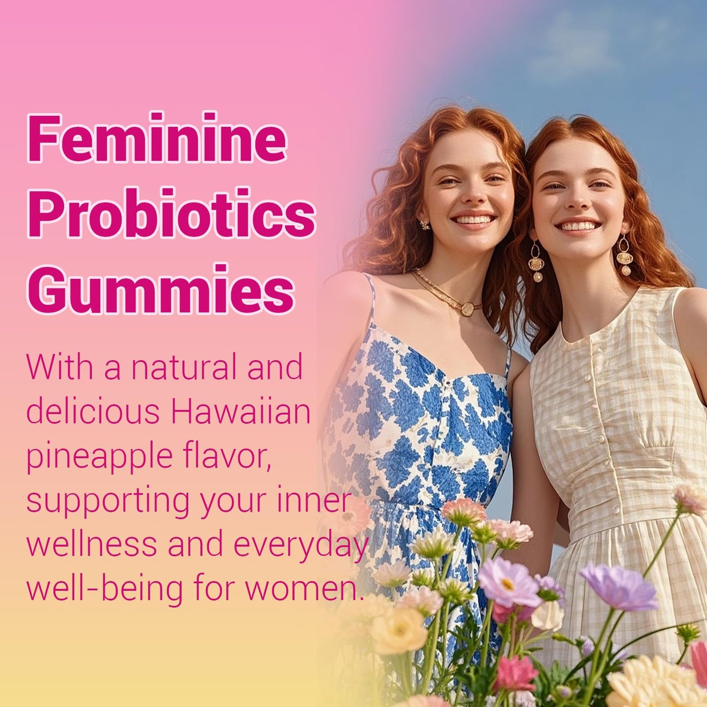 Lunivox Her Juicy Feminine Probiotics Gummies for Women, with Prebiotics & Slippery Elm - Promotes pH Balance, Gut Health & Immune Support - Pineapple Flavor, 60 Count Lunivox buy supplements Au