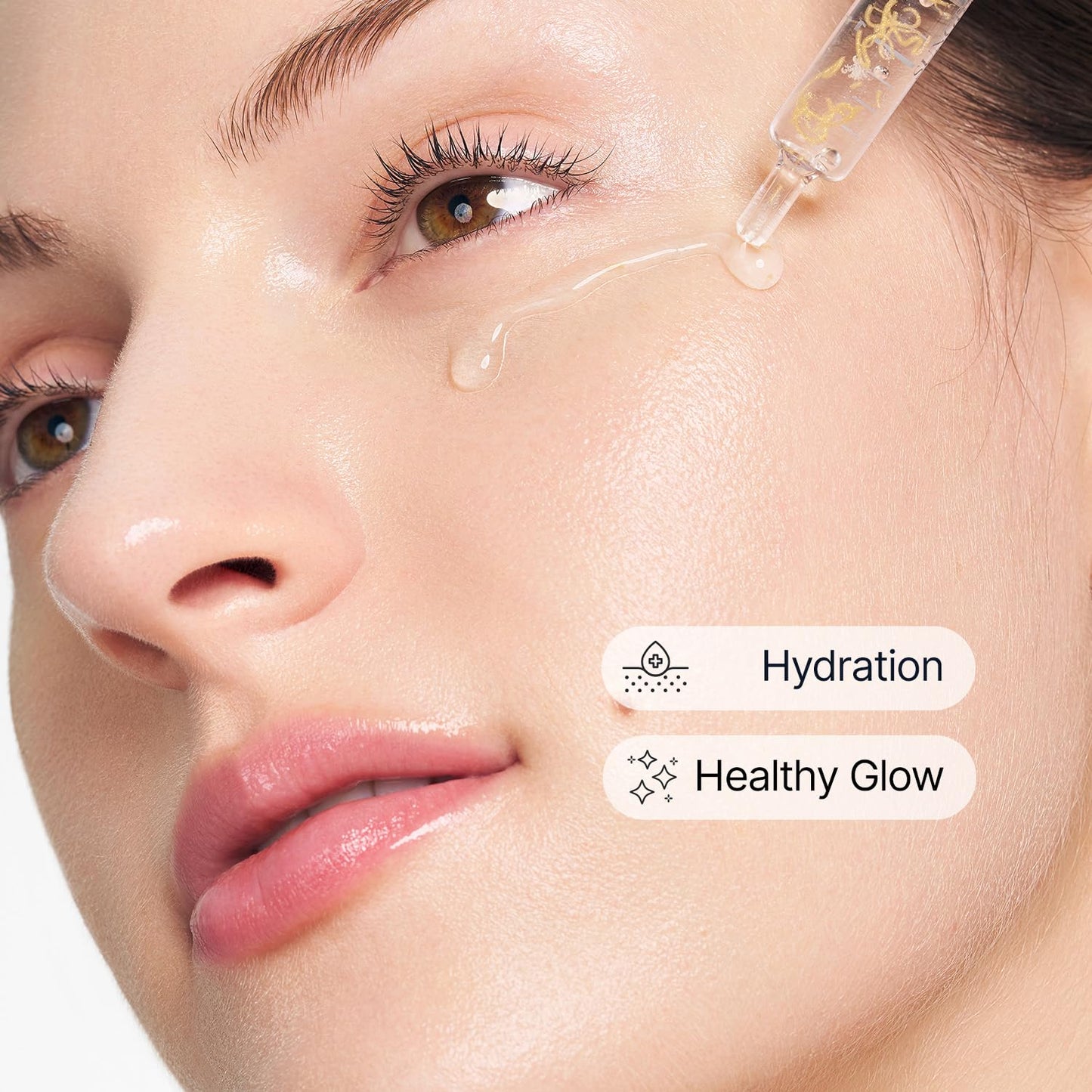SUNGBOON EDITOR Glow Intensive Silk Peptide Ampoule, Copper Peptides Serum for Face with Collagen & Multi Peptides