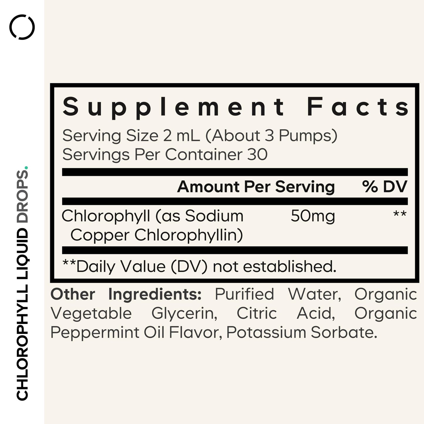 Codeage Chlorophyll Liquid Drops Supplement - Vegan Chlorophyll 50 mg per Serving, Organic Peppermint Flavor Clorofila Drink - Non-GMO, Gluten-Free, Vegan - 2 fl oz CodeageBuy Supplements Australia