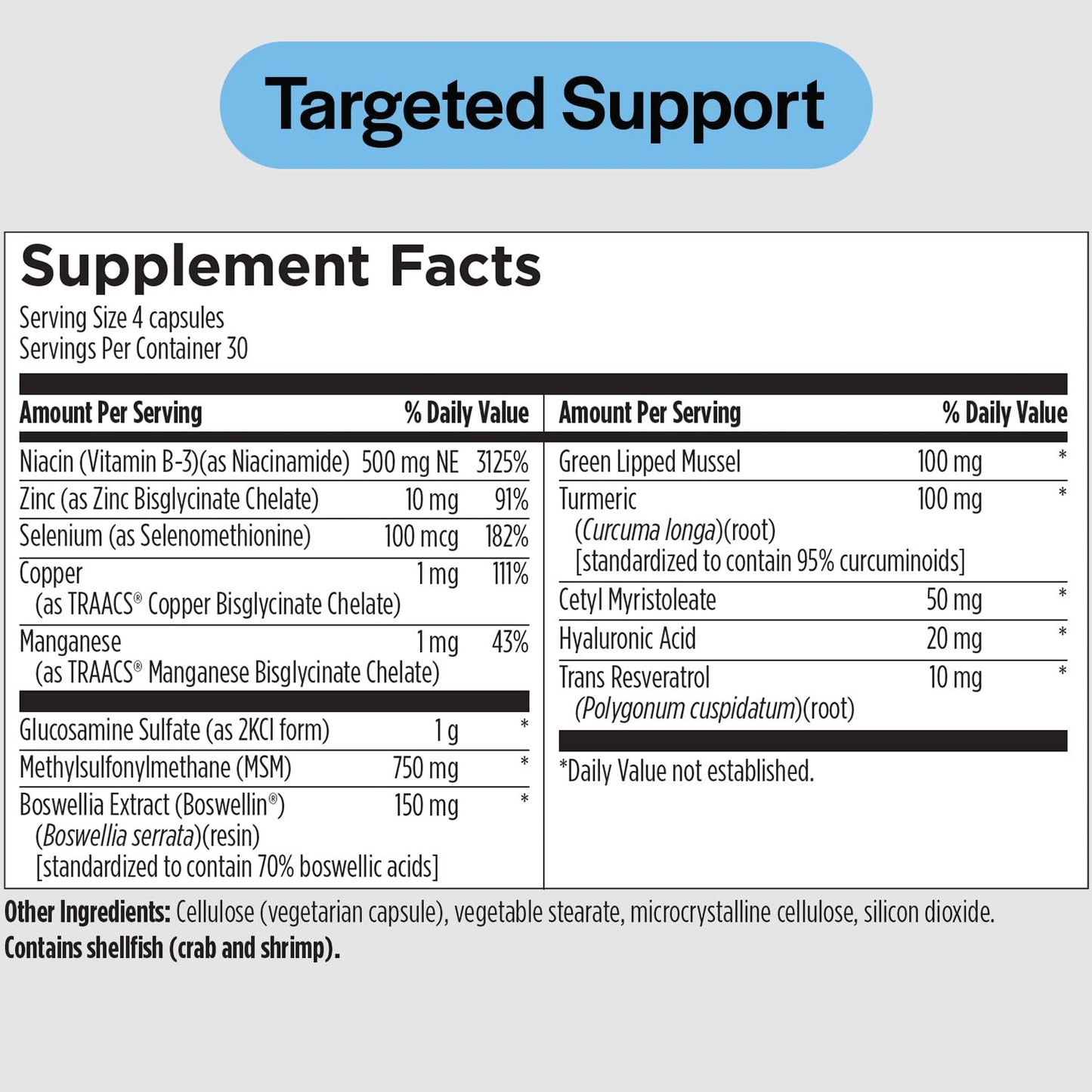 PureFormulas Joint Care + - Premium Joint Support Supplement with Hyaluronic Acid, Glucosamine, MSM, Green Lipped Mussel, Turmeric & More - Non-GMO Formula for Adults (120 Capsules) PureFormulasBuy Supplements Australia
