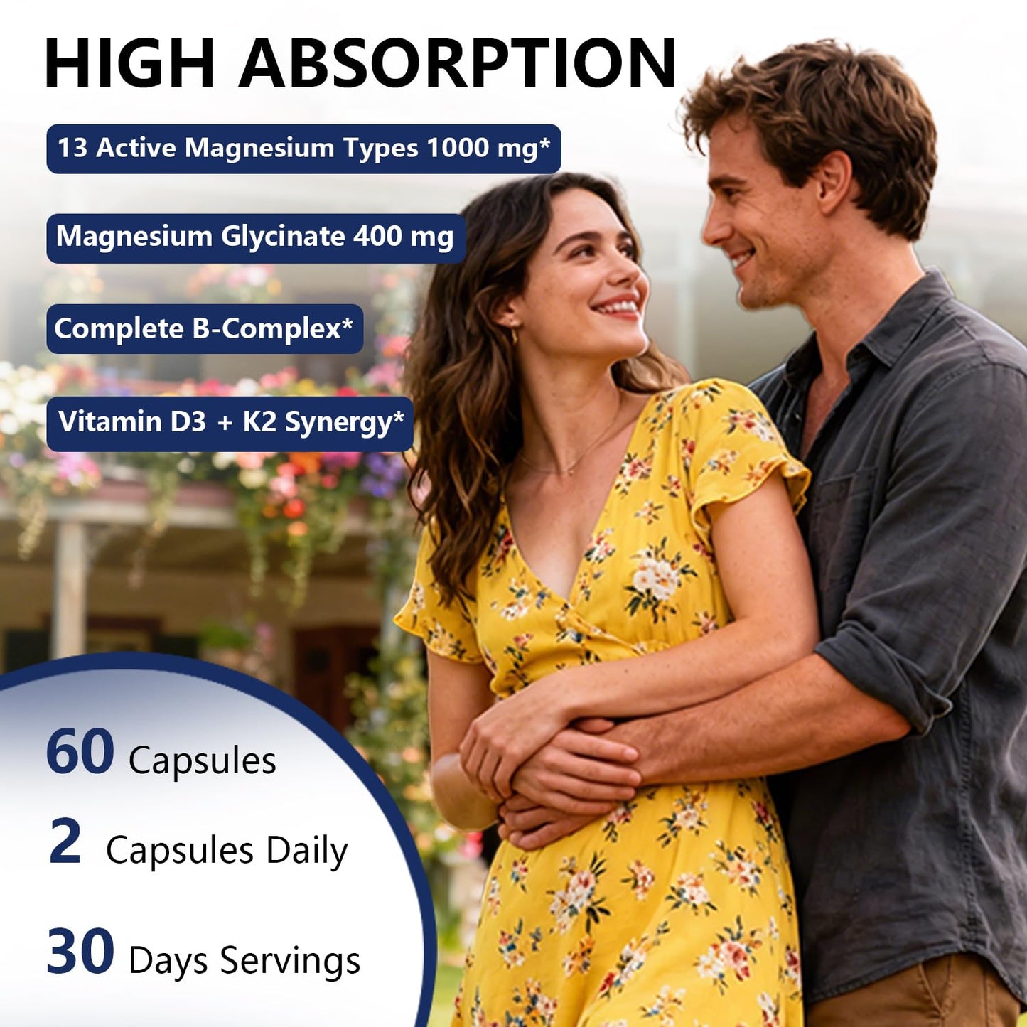 BEVIX Magnesium Complex Gummies with Methylated B Complex Magnesium Glycinate Citrate Malate Taurate Gluconate Aspartate Carbonate D3 K2, Magnesium for Relaxation Energy & Nerve, 60 Gummies BEVIX buy supplements Au