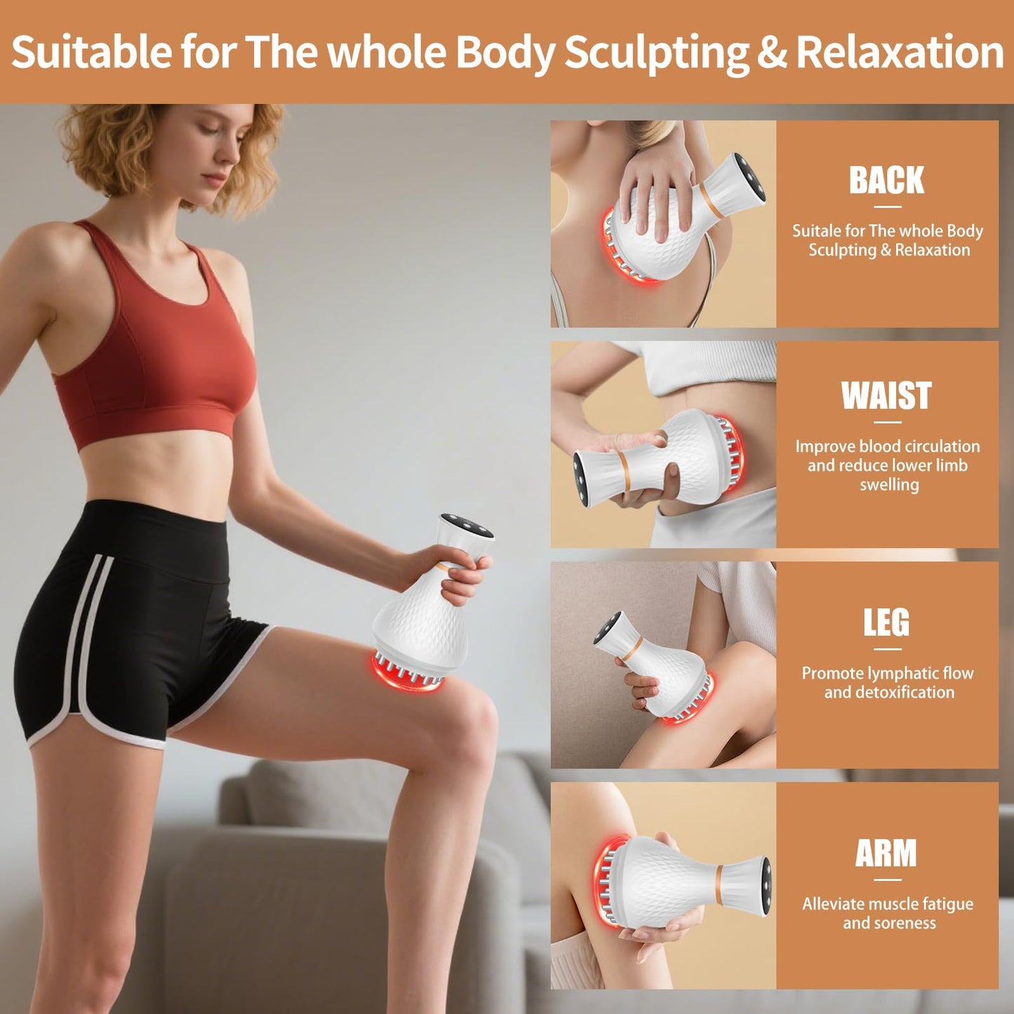 lemonforts Lymphatic Drainage Massager – Portable Cellulite Massage Tool with 19 Intensity Levels for Relaxing Neck, Legs, Arms & Belly lemonforts buy supplements Au
