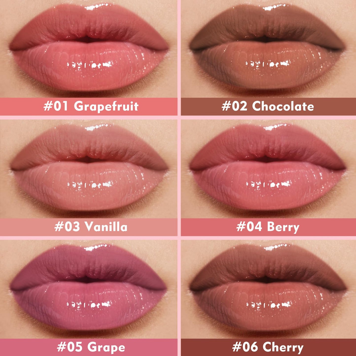 KIMUSE 6 Pcs Tinted Lip Butter Hydration Balm Set, 6 Flavored Shades Hydrating Plumping Gloss with Hyaluronic Acid & Vitamin E, Sheer Tint, Non-Sticky | Vegan Lip Care Makeup for Dry Lips & Daily KIMUSEBuy Supplements Australia