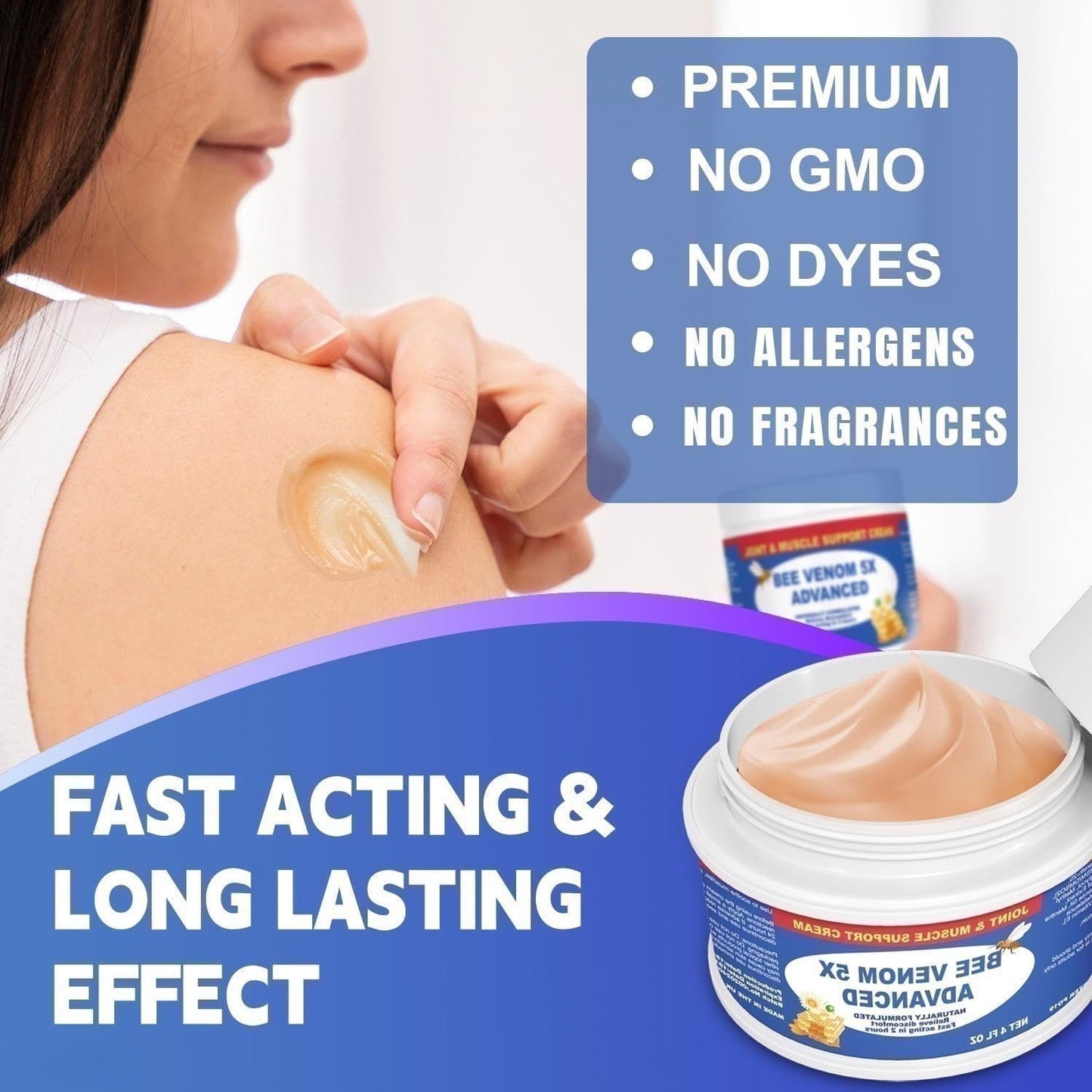 Benolixia Bee Venom Joint Cream, Bee Venom Joint Gel,Bee Venom Advanced Joint and Bone Cream,Natural Formula for Back, Knee, Hands, Neck, Feet, All Skin Types BenolixiaBuy Supplements Australia