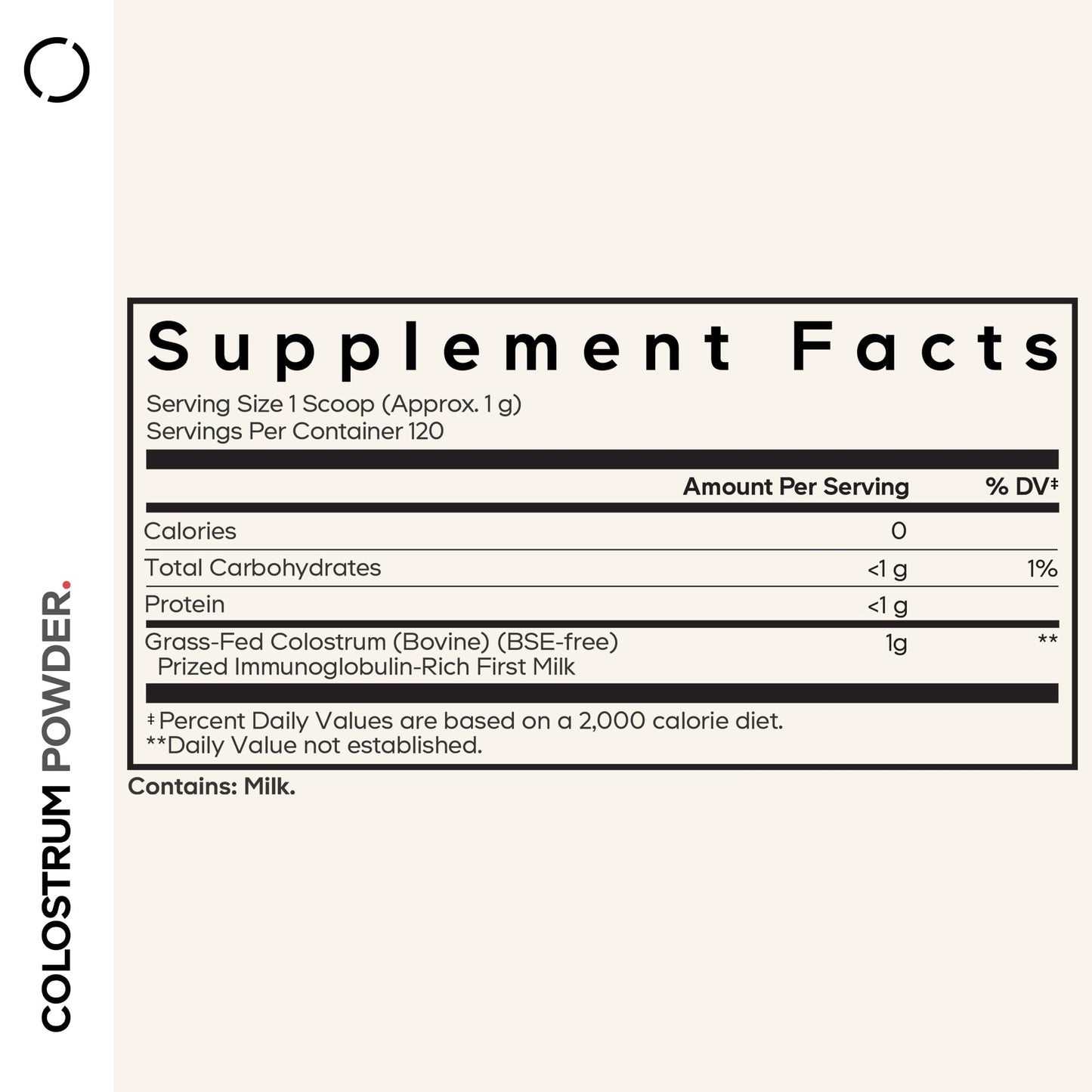 Codeage Bovine Colostrum Powder Supplement 4-Month Supply, 1000mg per Serving, Grass-Fed Ethically Sourced, Immunoglobulin-Rich Prized First Milk, Cold-Chain Pasteurized, Agglomerated, Non-GMO, 4.3 OZ CodeageBuy Supplements Australia