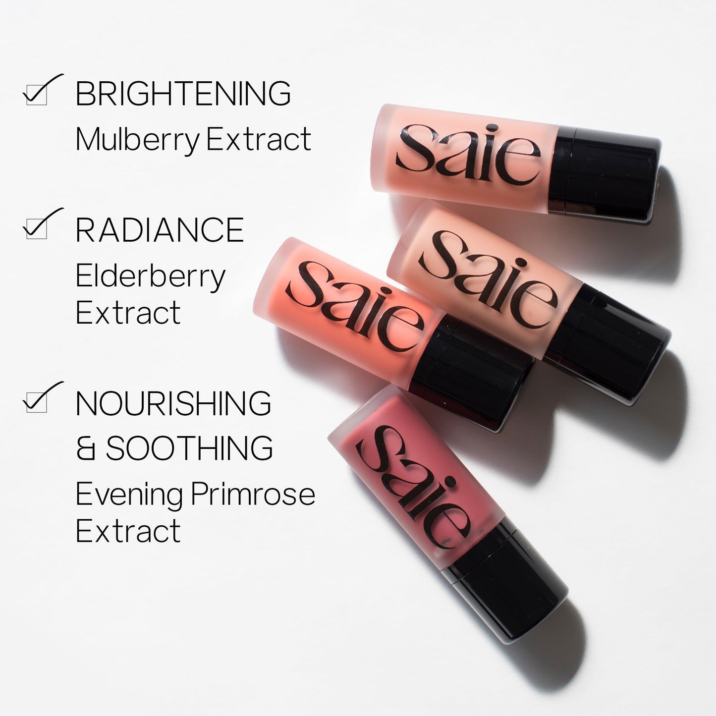Saie Cheek Flush Duo - Dew Liquid Blush (.40 oz, Rosy), SuperSuede Baked Powder Blush (.01 oz, Mia) - Layerable, Skin-Nourishing Blushes for a Seamless Radiant Finish SaieBuy Supplements Australia