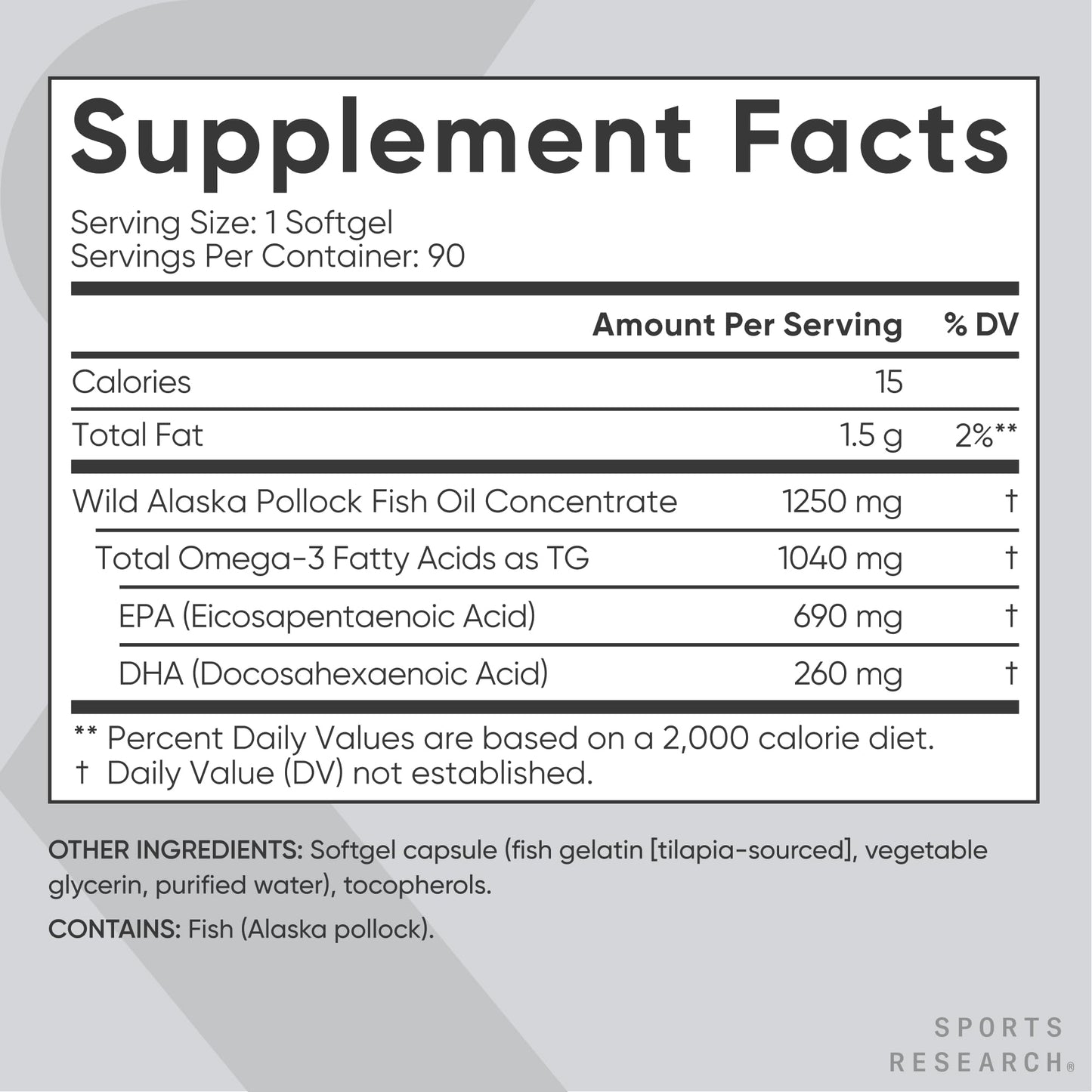 Sports Research® Omega-3 Fish Oil Bundle - Total Omega-3 2200mg (Krill, Salmon & Pollock) + Triple Strength Fish Oil 1250mg - High EPA & DHA Supplement Sports Research buy supplements Au