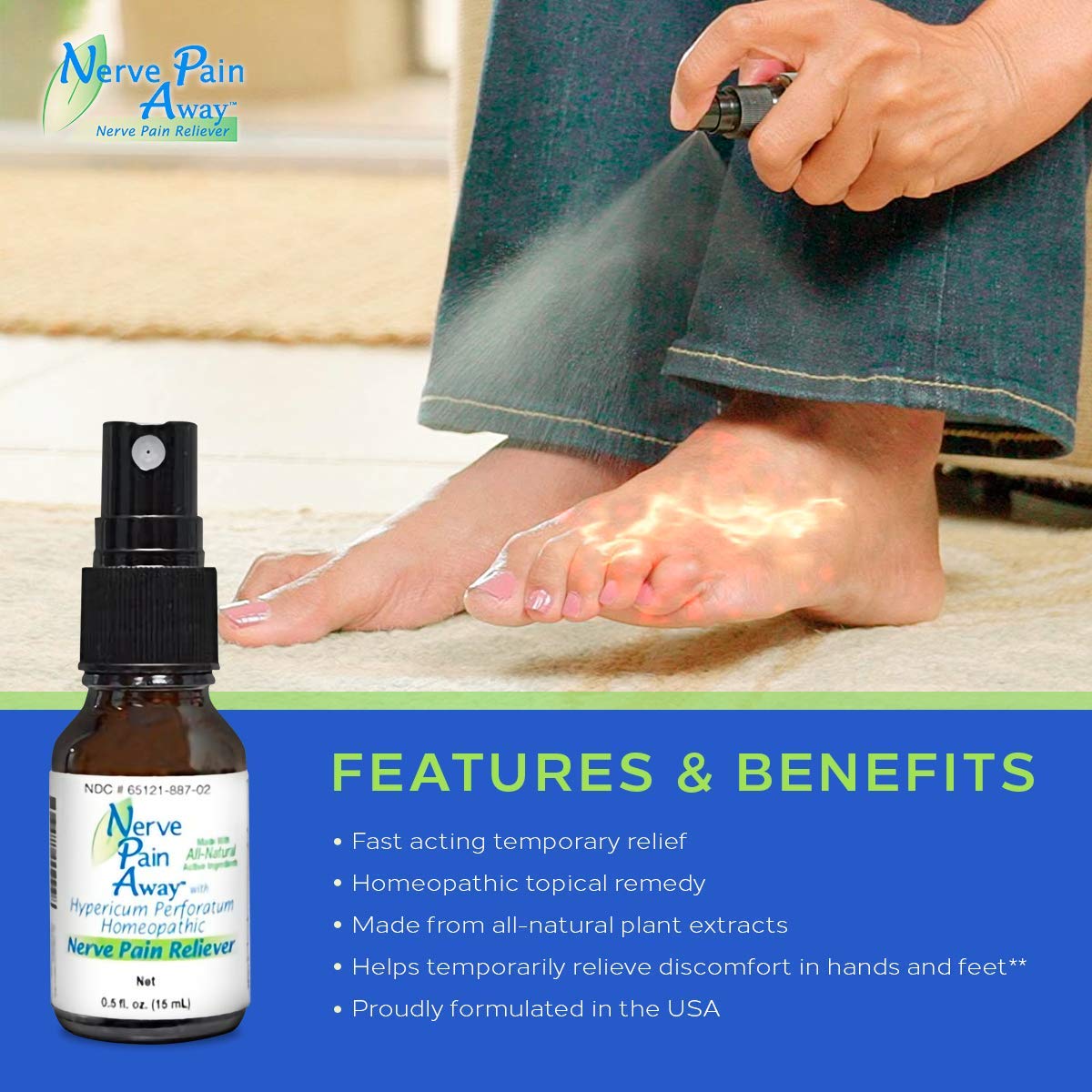 Nerve Pain Away – Homeopathic Topical Spray for Temporary Nerve Pain Relief in Hands and Feet Nerve Pain AwayBuy Supplements Australia