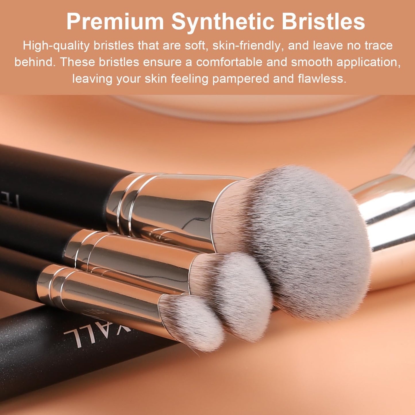 TEOYALL Foundation Contour Conceal Brush Set, 3PCS Angled Synthetic Kabuki Brush for Blending Setting Buffing with Liquid, Cream and Powder Cosmetic (170S/270S/370S) TEOYALLBuy Supplements Australia