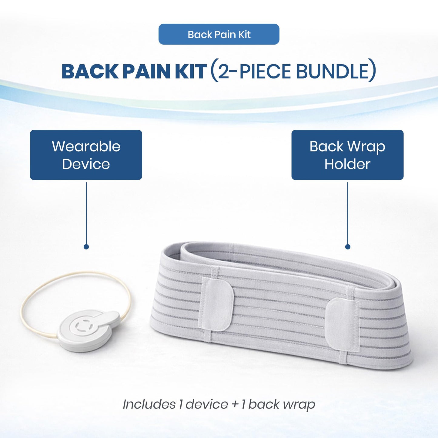 Mint Bucket ActiPatch Wearable Pain-Relief Device, Adjustable Back Wrap Kit for Lower Back, Secure Velcro Hold, Drug-Free Therapy Support, Device + Wrap Included Mint Bucket BrandsBuy Supplements Australia