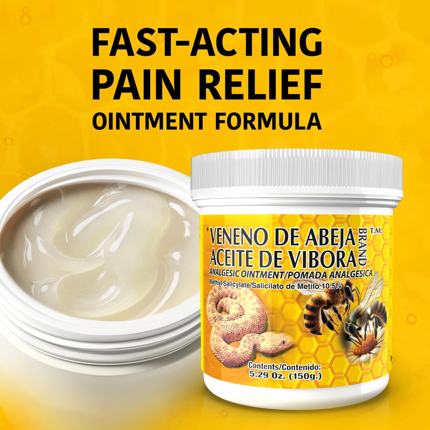 Veneno de Abeja Soothing Ointment – Topical Comfort Cream for Muscle Tension, Joint Discomfort & Everyday Aches – Fast Acting Relief – 18.5 Oz | 3-Pack MenperBuy Supplements Australia