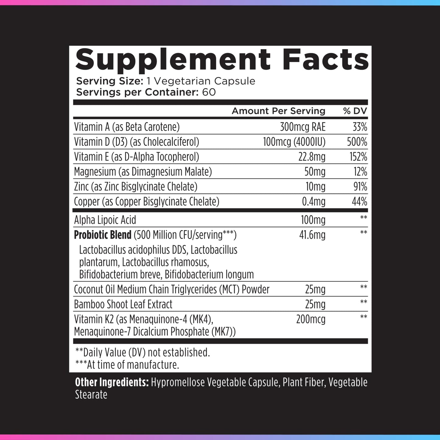 Livingood Daily Vitamin D3 K2 4000 IU Supplement, 9-in-1 Dietary Supplement for Immune Support - Made with Vitamins D, A, E, K2, Zinc, Magnesium & Probiotic Blend for Maximum Absorption - 60 Capsules Livingood Daily buy supplements Au