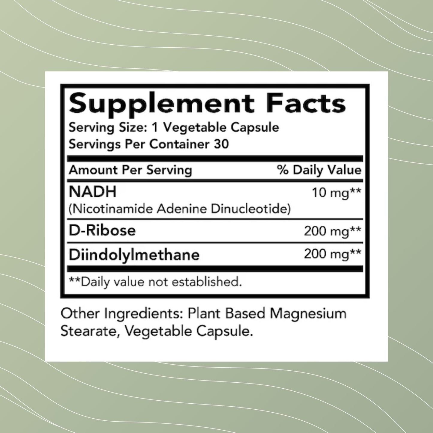 Optimal Health Systems NADH + DIM | Dr. Harris Essentials | Energy + Neurotransmitter Support | Plant-Based | Mental Clarity, Concentration, & Memory Supplement | 30 Capsules Optimal Health SystemsBuy Supplements Australia