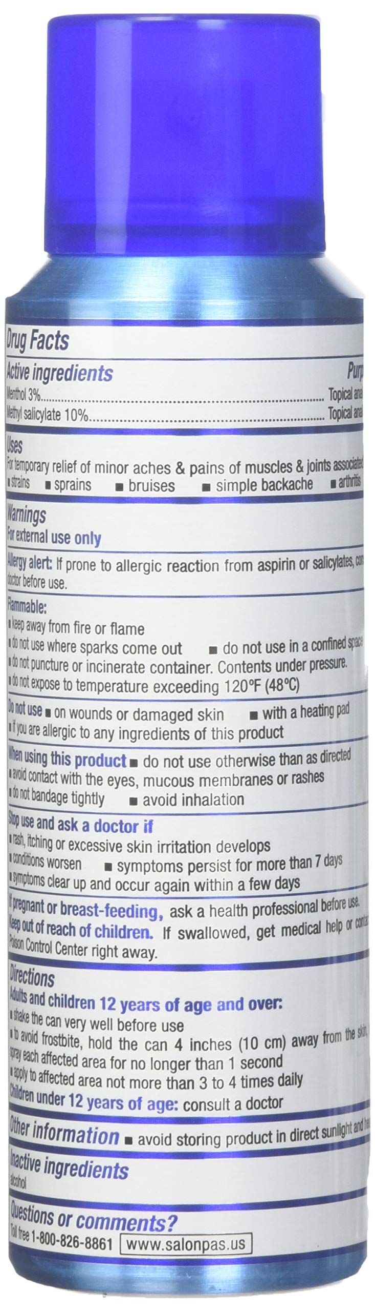 Salonpas Pain Relieving Jet Spray 4 oz (Pack of 3) SalonpasBuy Supplements Australia