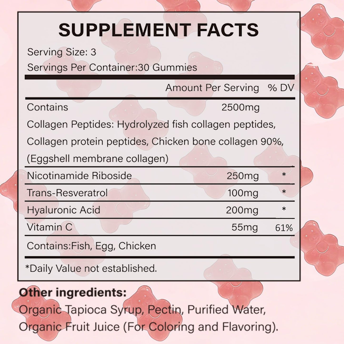 PBZPBZ Glow Collagen Gummies with Hyaluronic Acid & Resveratrol | Gentle Support for Skin, Hair & Nail Care | Non-GMO | 90 Count (1) PBZPBZBuy Supplements Australia