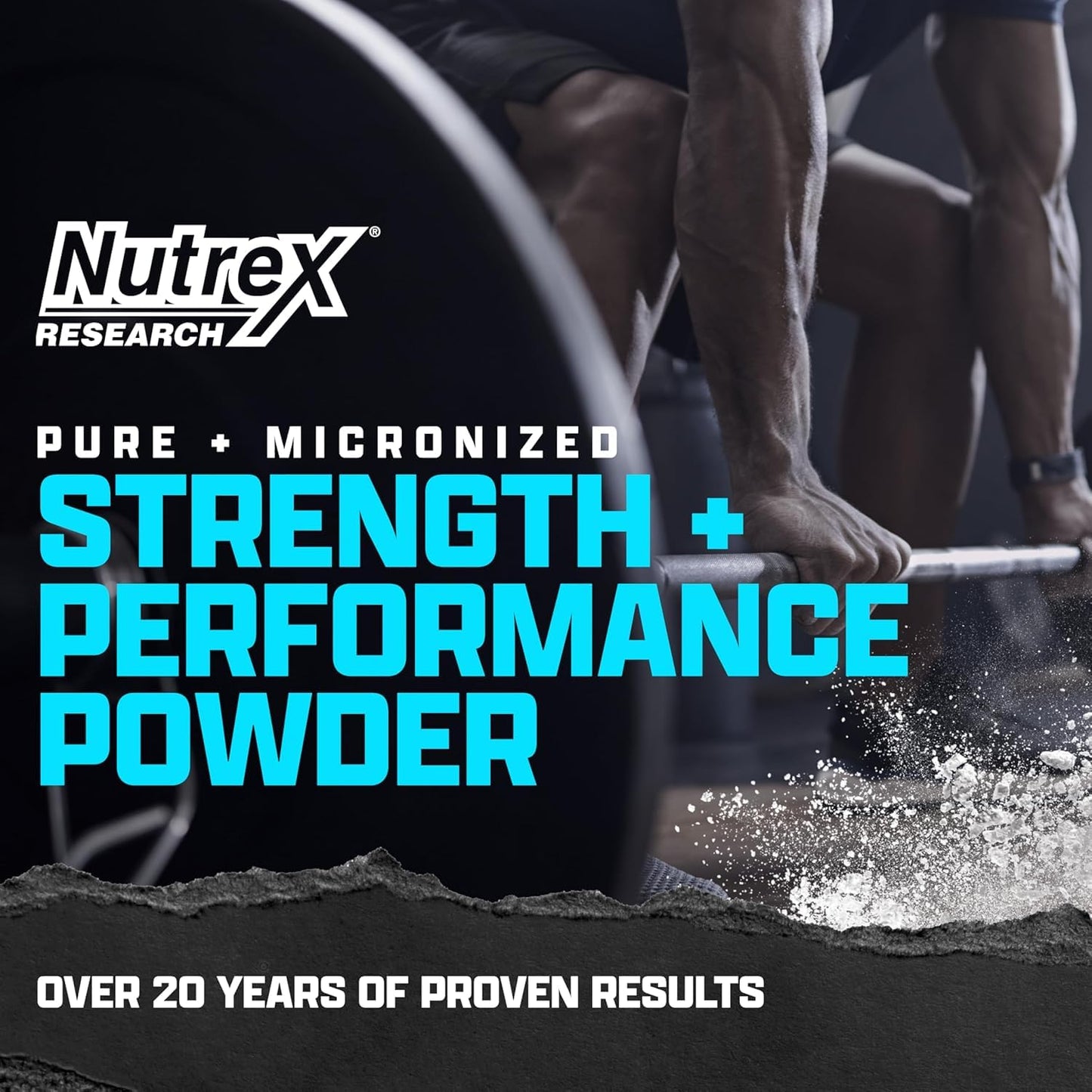 Nutrex Research Micronized Creatine Monohydrate Powder - 200 Servings (1KG) Pure, Unflavored Creatine Monohydrate Supplement for Muscle Gain, Strength and Performance, 5G Per Serv (2.2lbs) Nutrex Research buy supplements Au