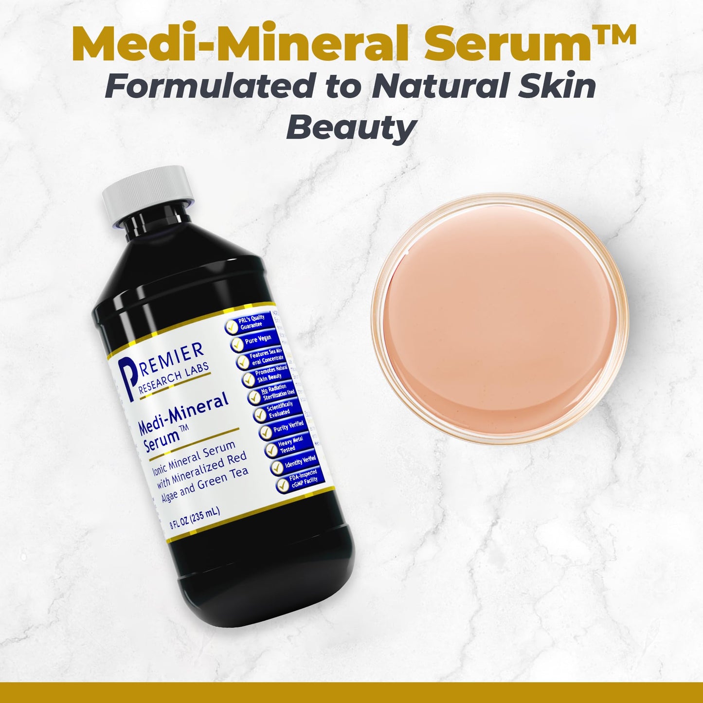 Premier Research Labs Medi-Mineral Serum - Supports Natural Skin Beauty & Facial Clarity* - Infused with Red Marine Algae, Green Tea Extract & Sea Salt - 8 fl oz Premier Research LabsBuy Supplements Australia