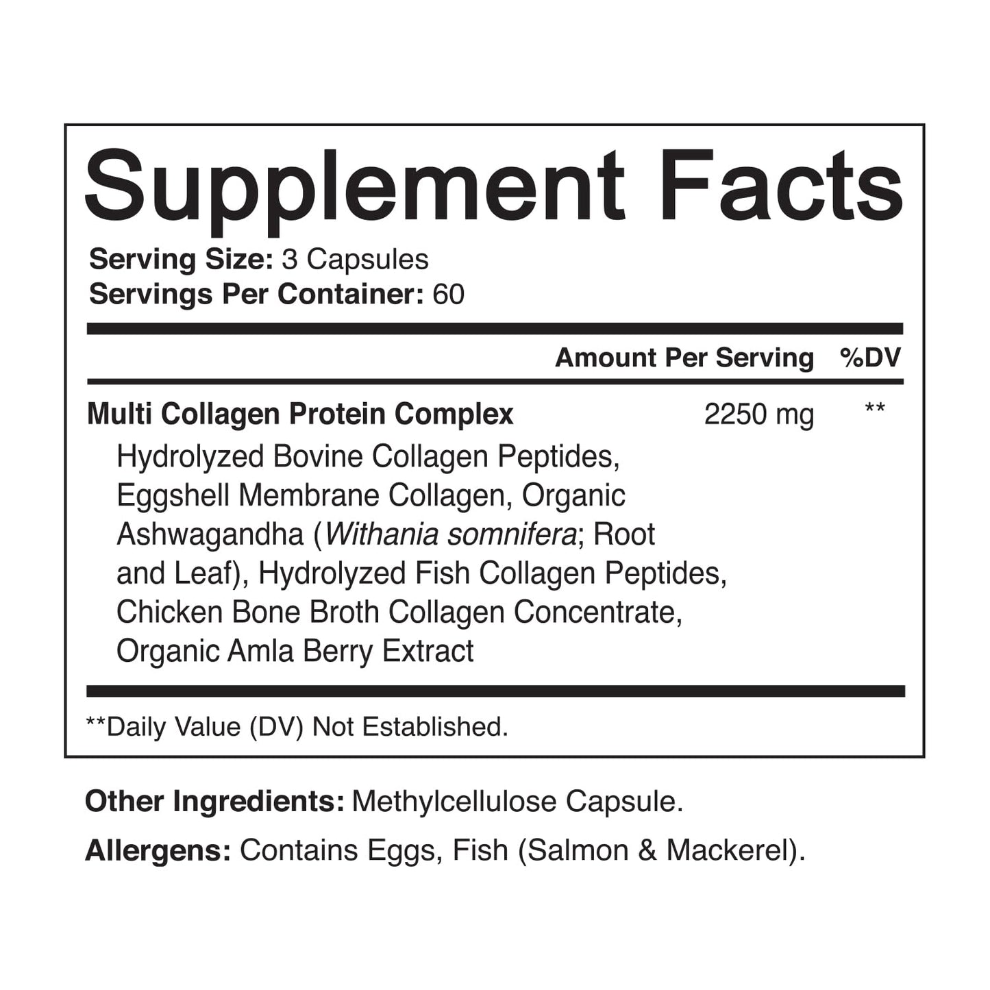 NutriFlair Multi Collagen Peptides 2250mg - Type I, II, III, V, X - Collagen Supplements Complex Powder Pills for Women and Men - Hydrolyzed Protein, Healthy Hair, Skin, Nails - Non-GMO (180 Capsules) NutriFlair buy supplements Au