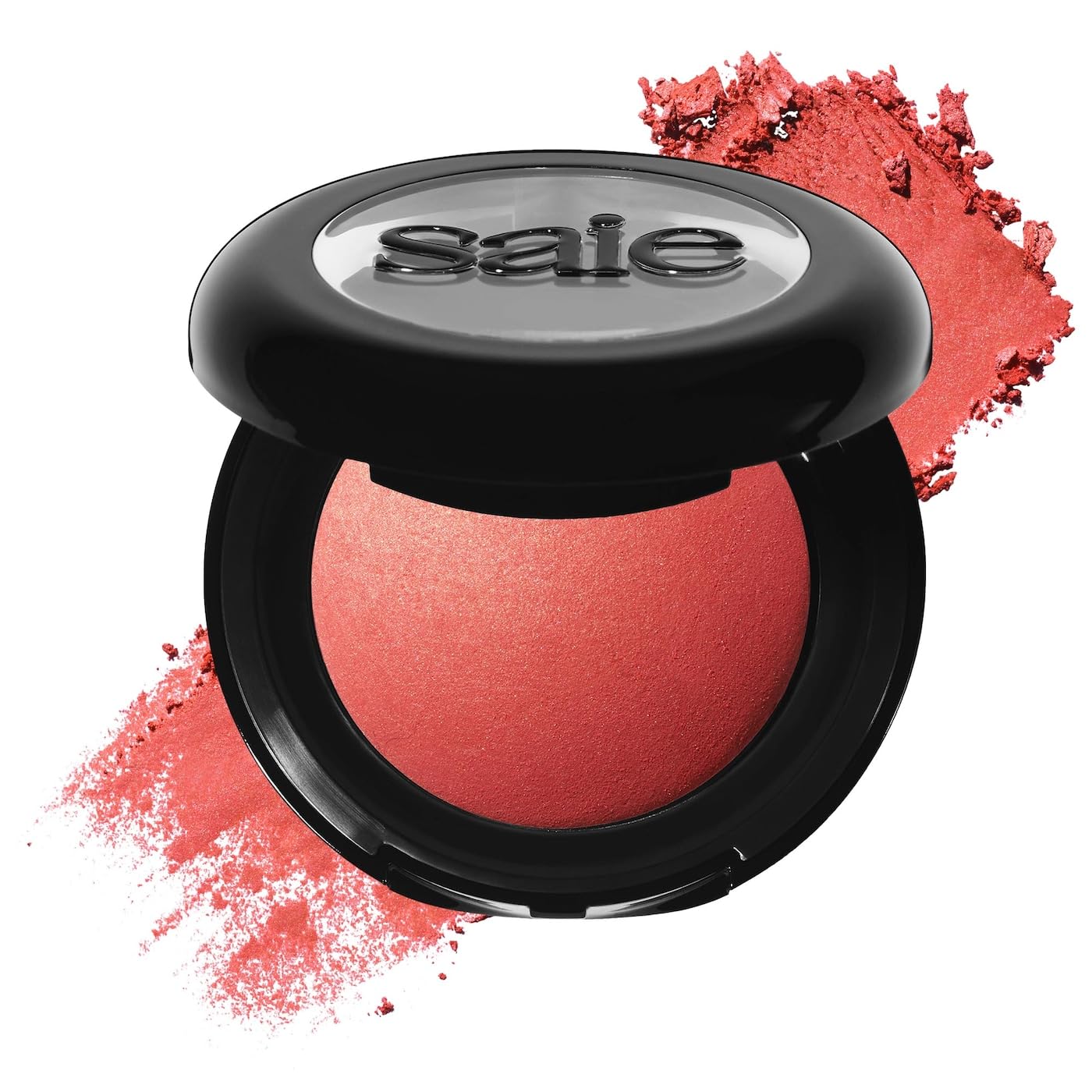 Saie Blush & Brush Duo - SuperSuede Baked Blush in Stella (.01 oz) & Powder Blush Brush - Talc-Free, Moisturizing Blush with Vegan, Fluffy Brush for Seamless Application SaieBuy Supplements Australia