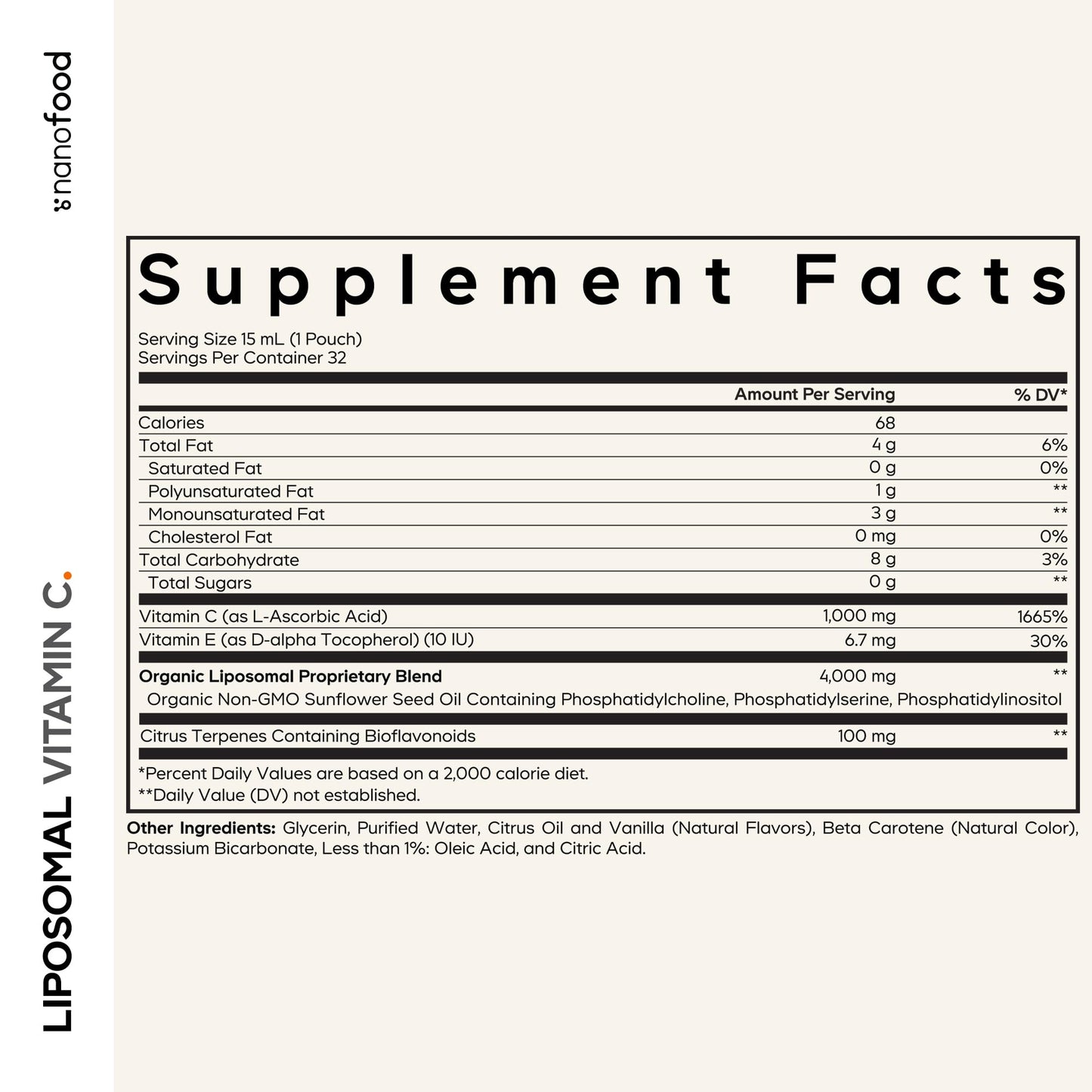 Codeage Liposomal Vitamin C Liquid 1000mg Vitamin C, 4000mg Essential Phospholipids, Supplement For Daily Immune Support, Liposomes For Absorption, Citrus Bioflavonoids, Vitamin E, Non-GMO, 32 Pouches CodeageBuy Supplements Australia