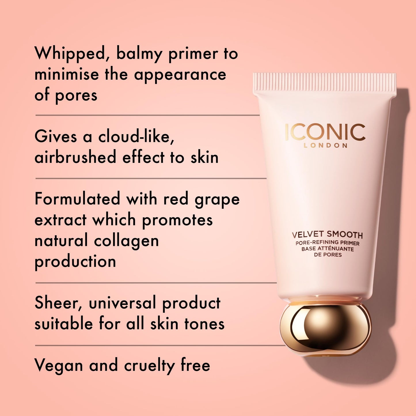 ICONIC LONDON Velvet Smooth Pore-Refining Primer | Whipped, Balmy Primer, Diffuses Pores, Cruelty-Free, Vegan Makeup, 1.01 Fl oz ICONIC LONDONBuy Supplements Australia