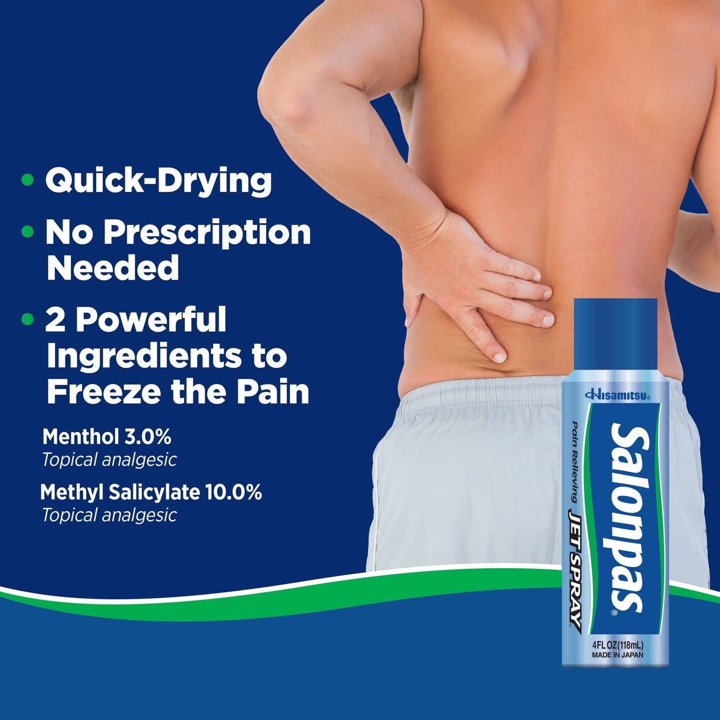 Salonpas Pain Relieving Jet Spray 4FL OZ 118ML SalonpasBuy Supplements Australia