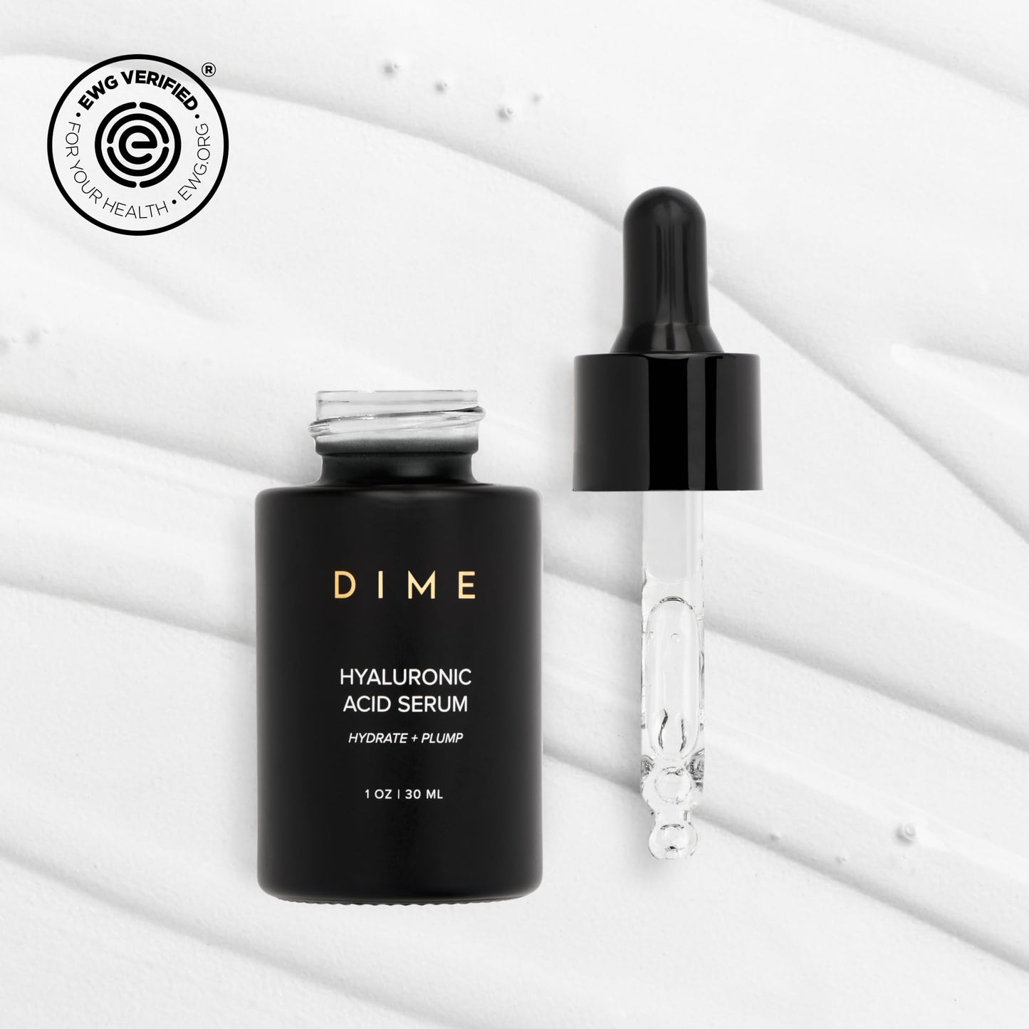 DIME Beauty Hyaluronic Acid Serum, Ultra Hydrating Face Serum with Pure Hyaluronic Acid, 1 oz / 30 ml DIMEBuy Supplements Australia