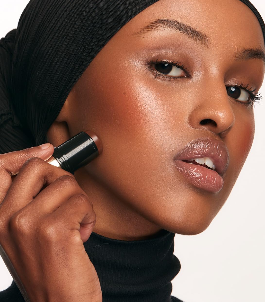 MAKE Beauty Heat Stroke Cream Blush Stick for Cheeks with Natural Hydrating Dewy Finish. Creamy Gel Blush Balm - Shade Baked, Deep Chocolate Brown Cheek Tint MAKEBuy Supplements Australia