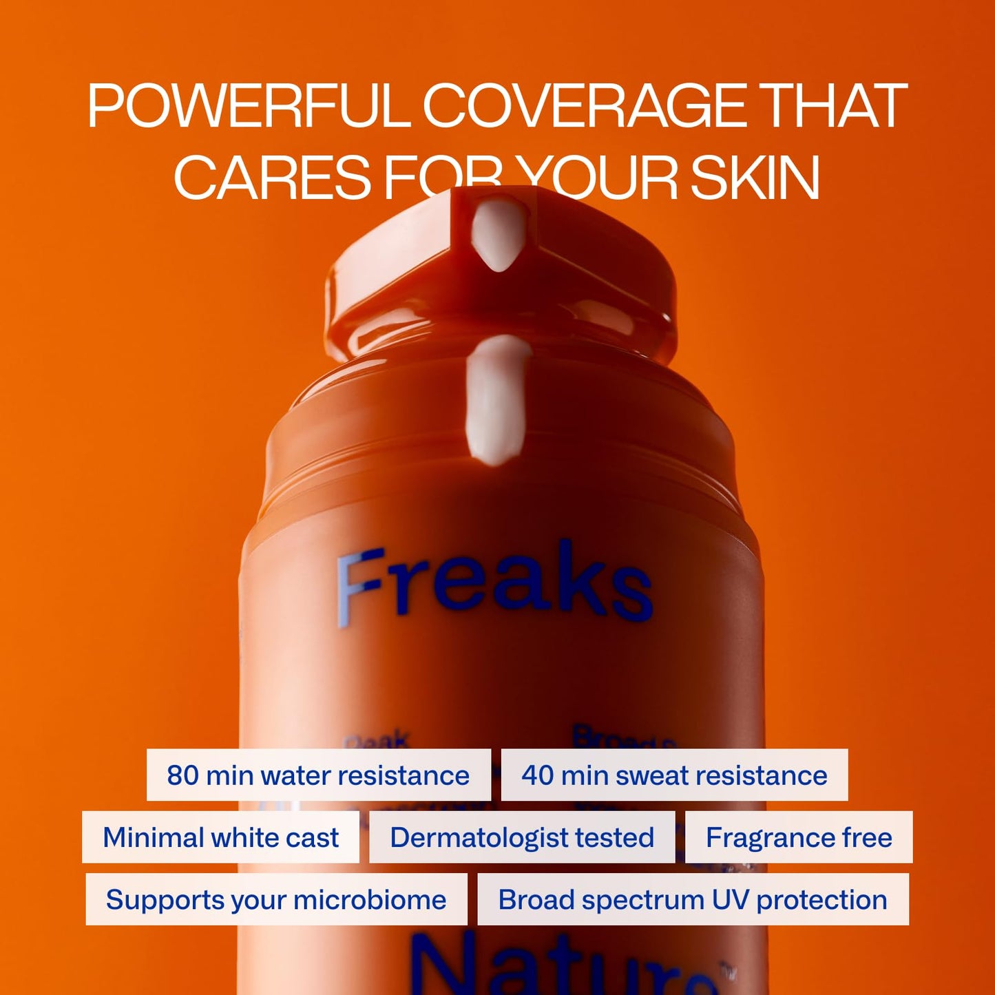 Freaks of Nature Peak Performance SPF 50 | 100% Mineral Sunscreen | Lightweight, Fast-Absorbing, 80-Min Water-Resistant | Plant-Based, Eco-Friendly, Reef-Safe, Cruelty-Free | All Skin Types| 1.7 oz Freaks of NatureBuy Supplements Australia