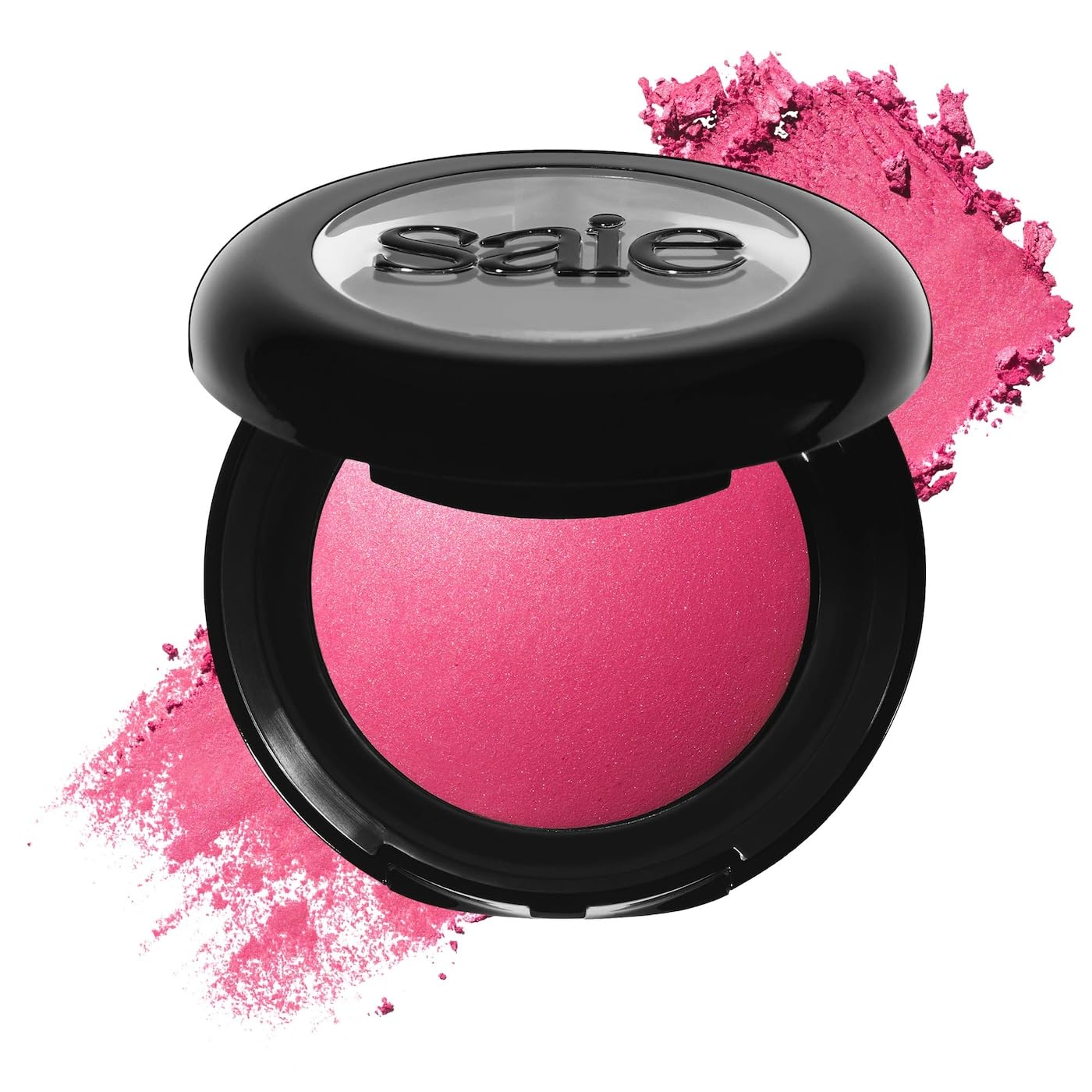Saie Blush & Brush Duo - SuperSuede Baked Blush in Amore (.01 oz) & Powder Blush Brush - Talc-Free, Moisturizing Blush with Vegan, Fluffy Brush for Seamless Application SaieBuy Supplements Australia