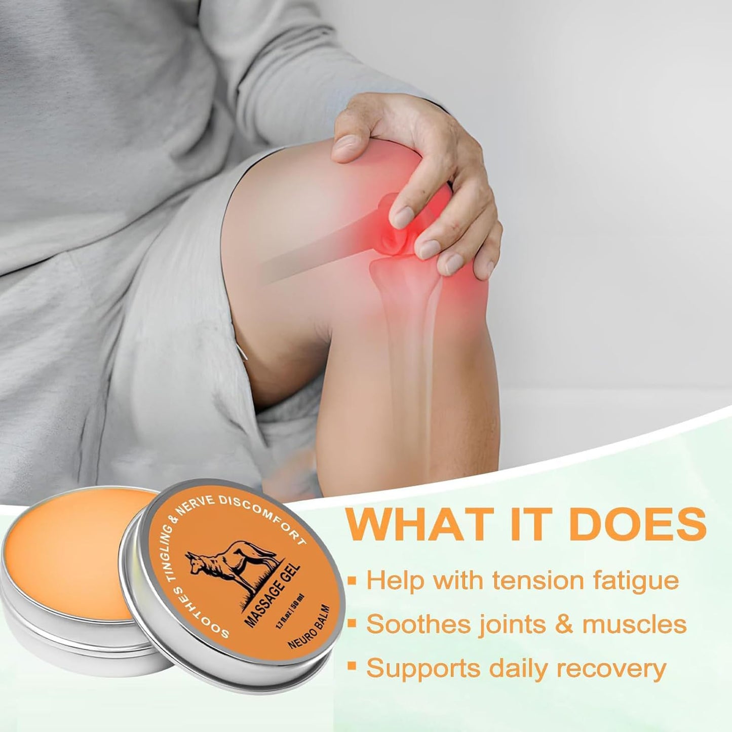 Neuro Balm, Joint & Muscle Soothing Cream, Natural Nerve & Joint Support Balm, Fast-Acting Herbal Formula for Tingling, Burning & Stiffness, Pain Relief, Daily Body Care (1Pcs) LunkunBuy Supplements Australia