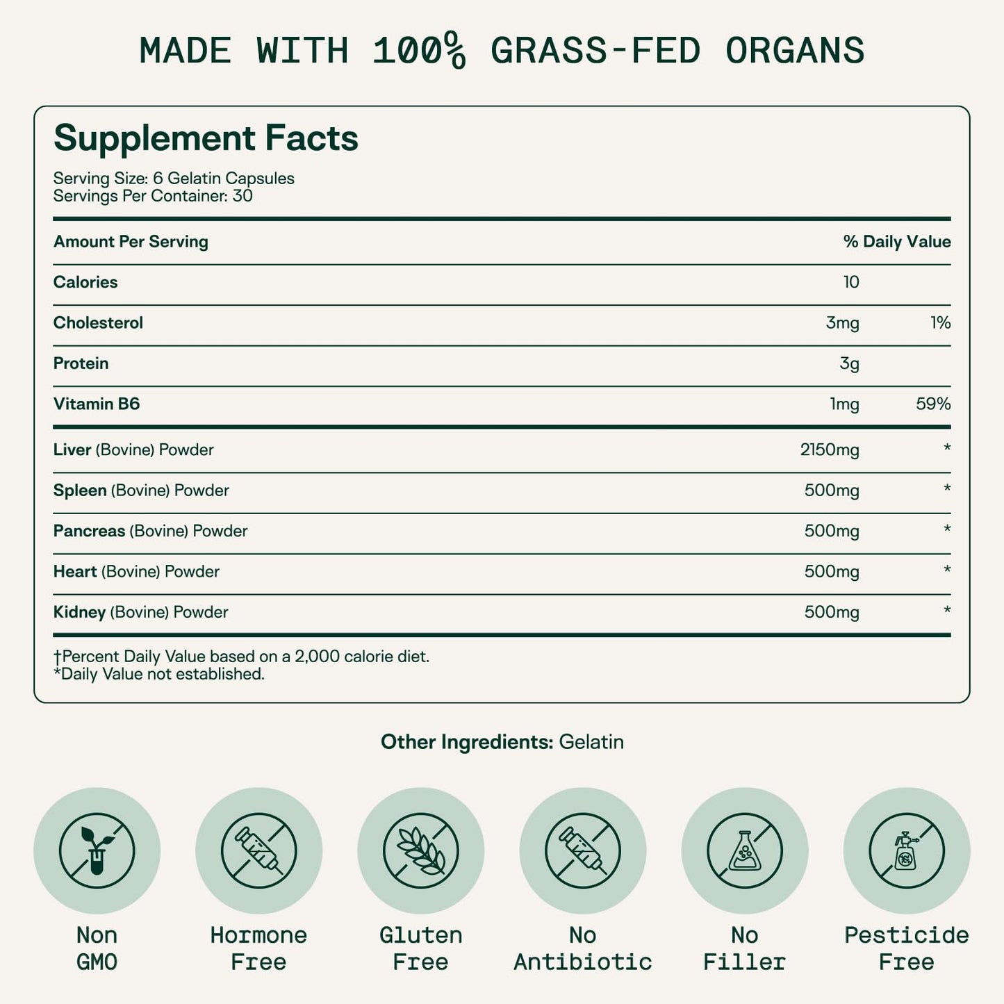 Adapt Naturals Organ Supplement, Bioavailable Grass Fed Beef Liver Capsules, Blend of Liver, Heart, Kidney, Pancreas & Spleen, Support Liver Cleanse Detox & Repair | Source of CoQ10-30 Days Supply ADAPT NATURALS BY CHRIS KRESSERBuy Supplements Australia